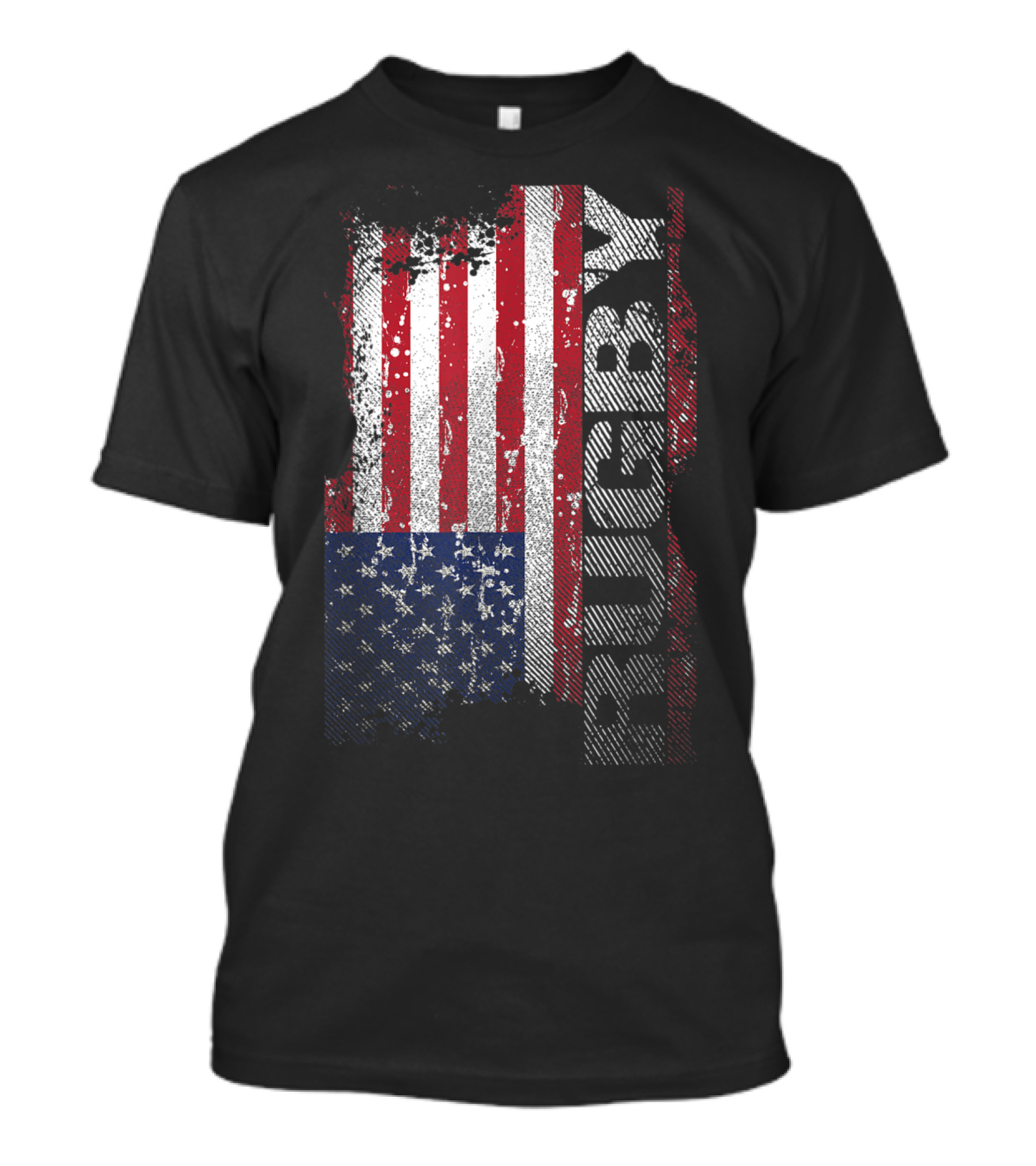 USA Flag Rugby Distressed Stars And Stripes Iconic T-Shirt