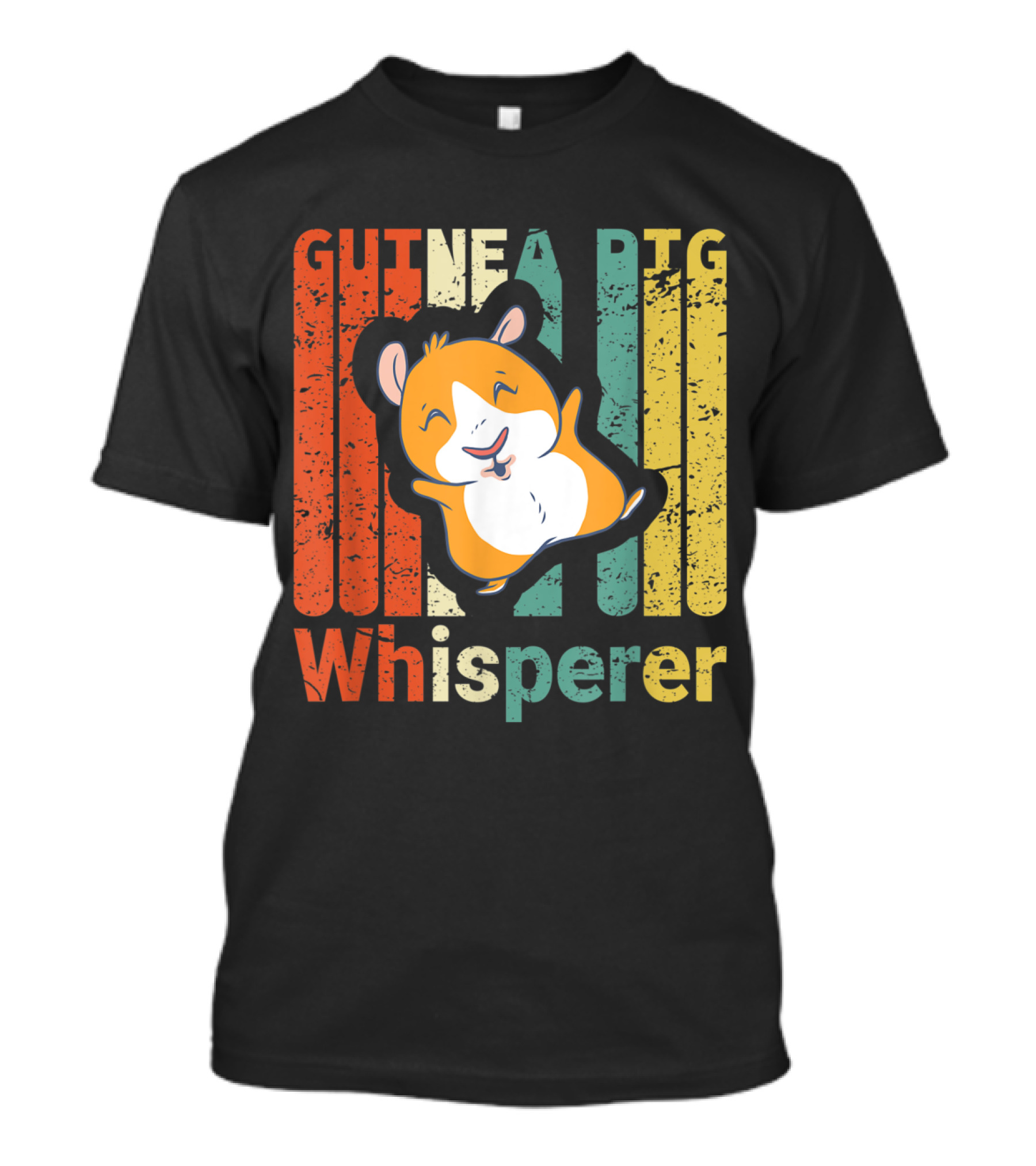 Guinea Pig Whisperer Retro Rodents Pet Vintage Stripe T-Shirt