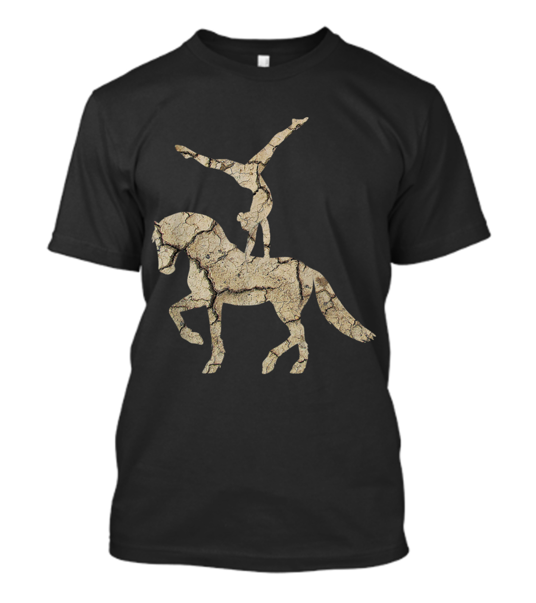 Antique Equestrian Vaulting With Gymnast On Horseback T-Shirt
