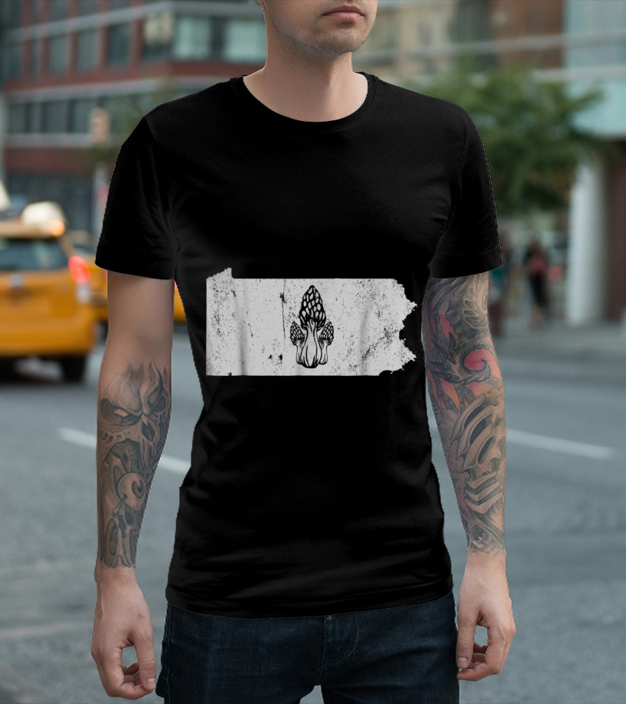 Pennsylvania Morel Mushroom Hunting State T-Shirt