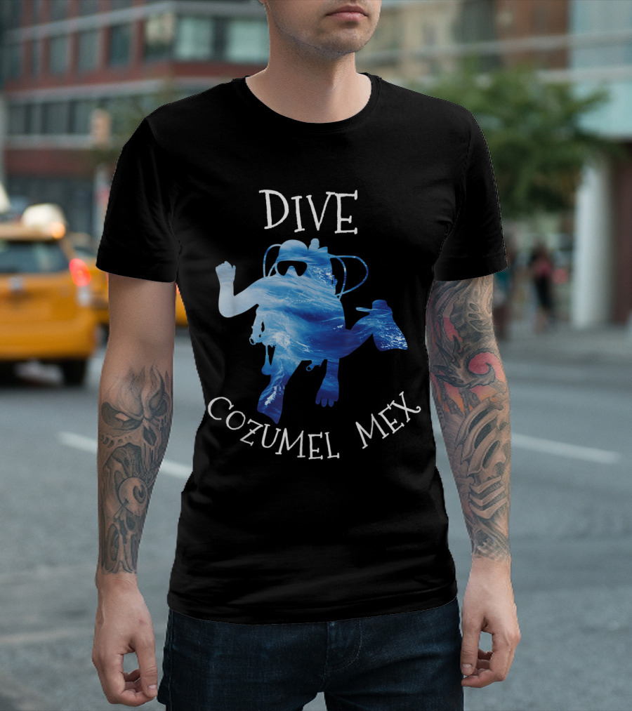 Dive Cozumel Mex Love Scuba Vacation Ocean Adventure T-Shirt