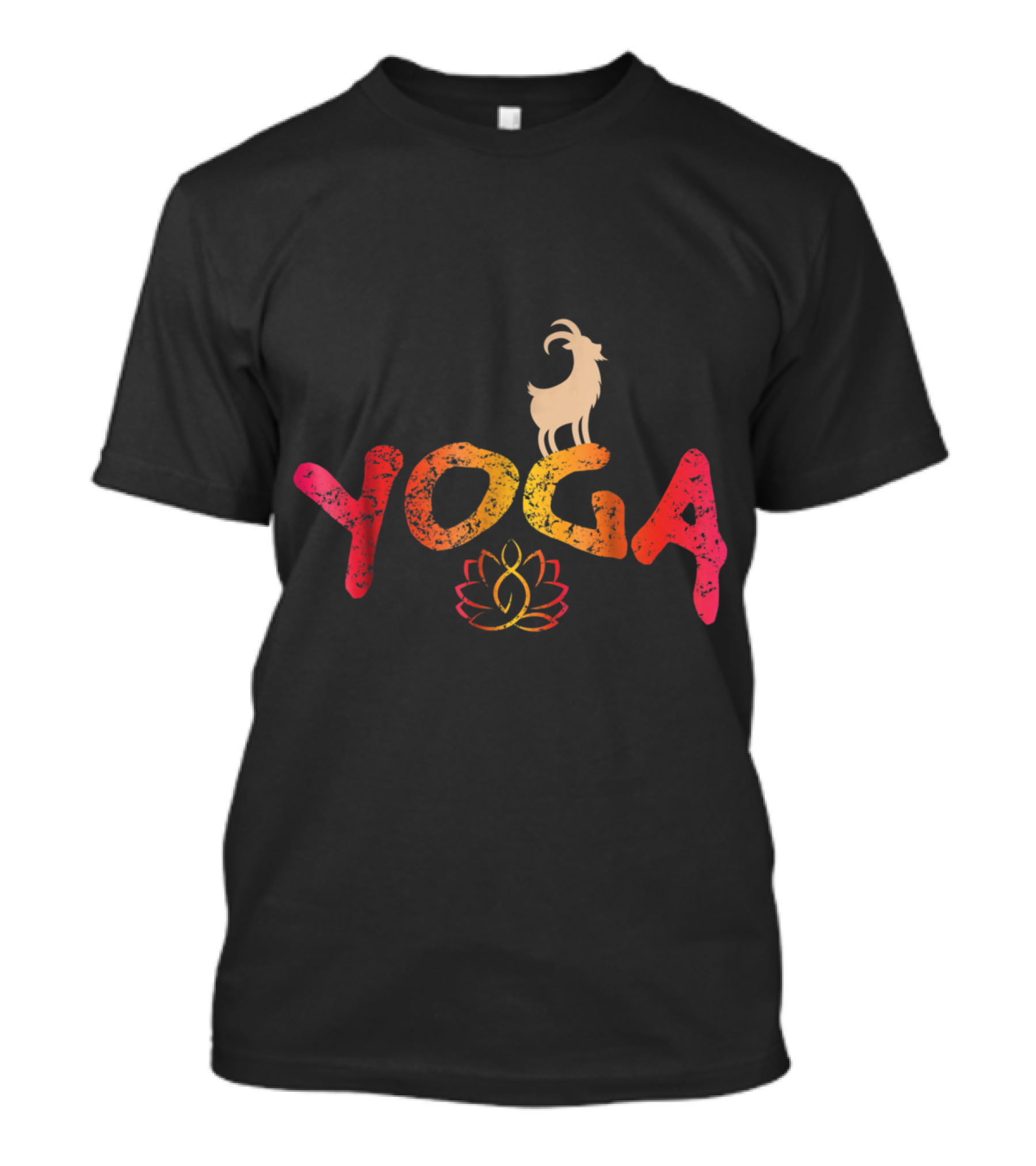 Yoga Goat Pose Meditation With Lotus T-Shirt