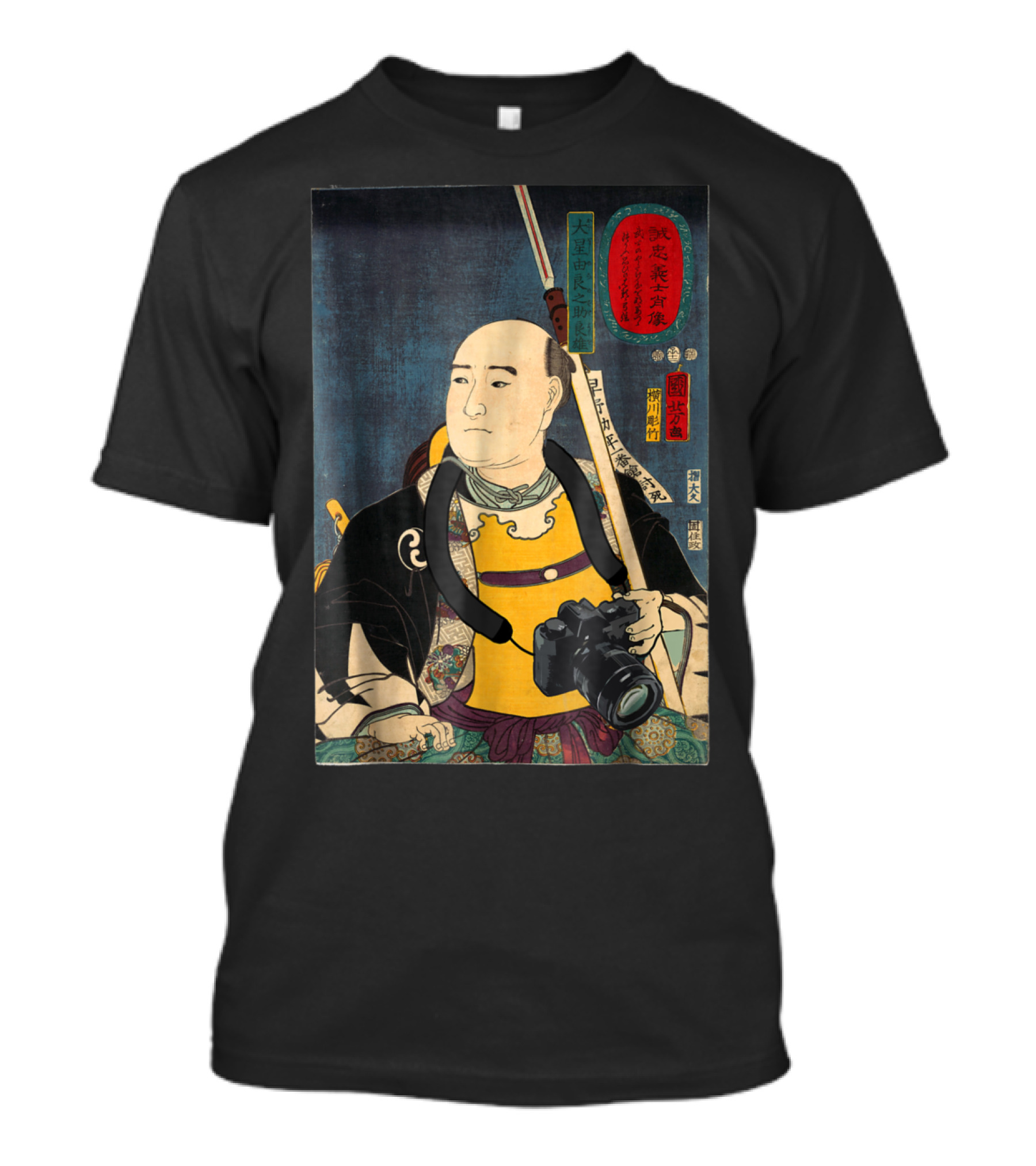 Photographer Samurai Fusion With Camera Humor T-Shirt