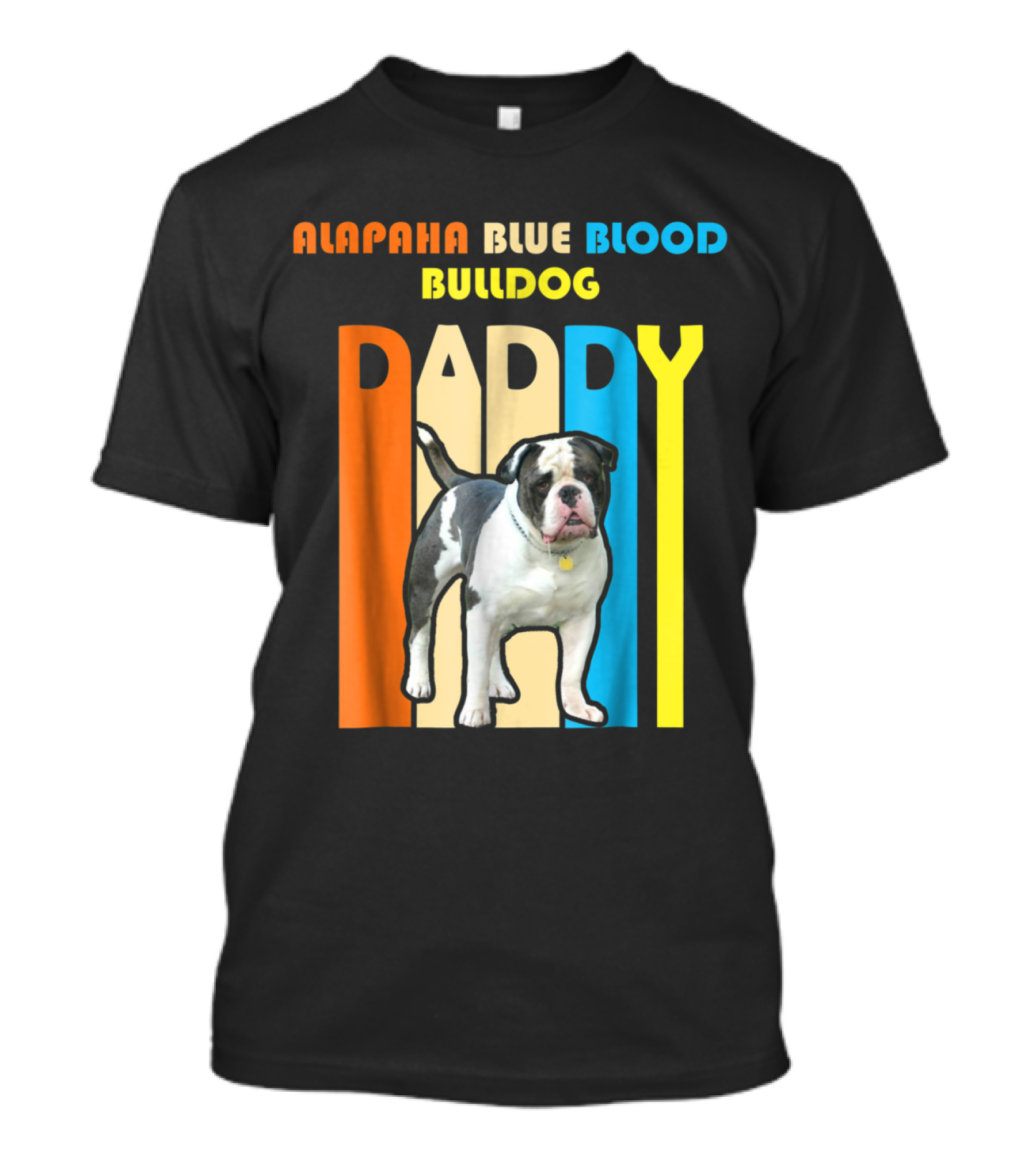 Retro Vintage Alapaha Blue Blood Bulldog Daddy T-Shirt