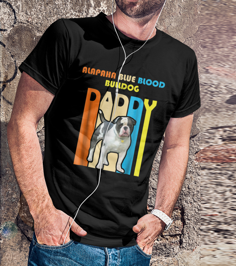 Retro Vintage Alapaha Blue Blood Bulldog Daddy T-Shirt