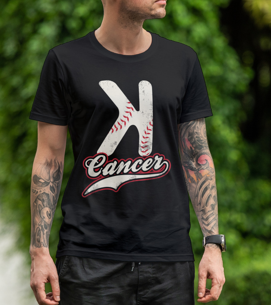 Cancer Awareness Baseball Strike K T-Shirt