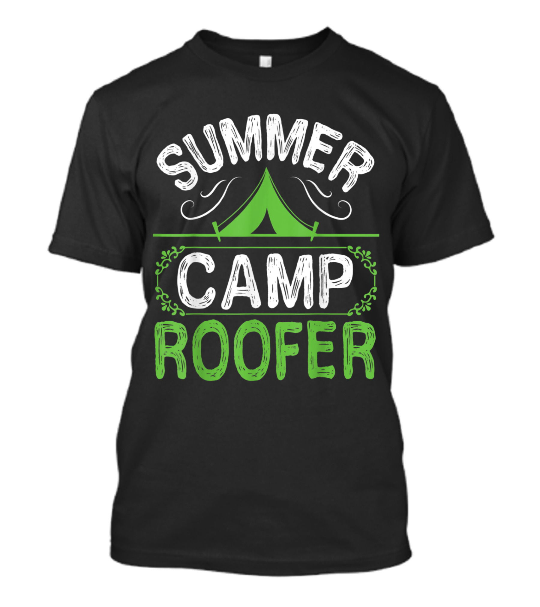 Summer Camp Roofer Tent Happy Camper Summer T-Shirt