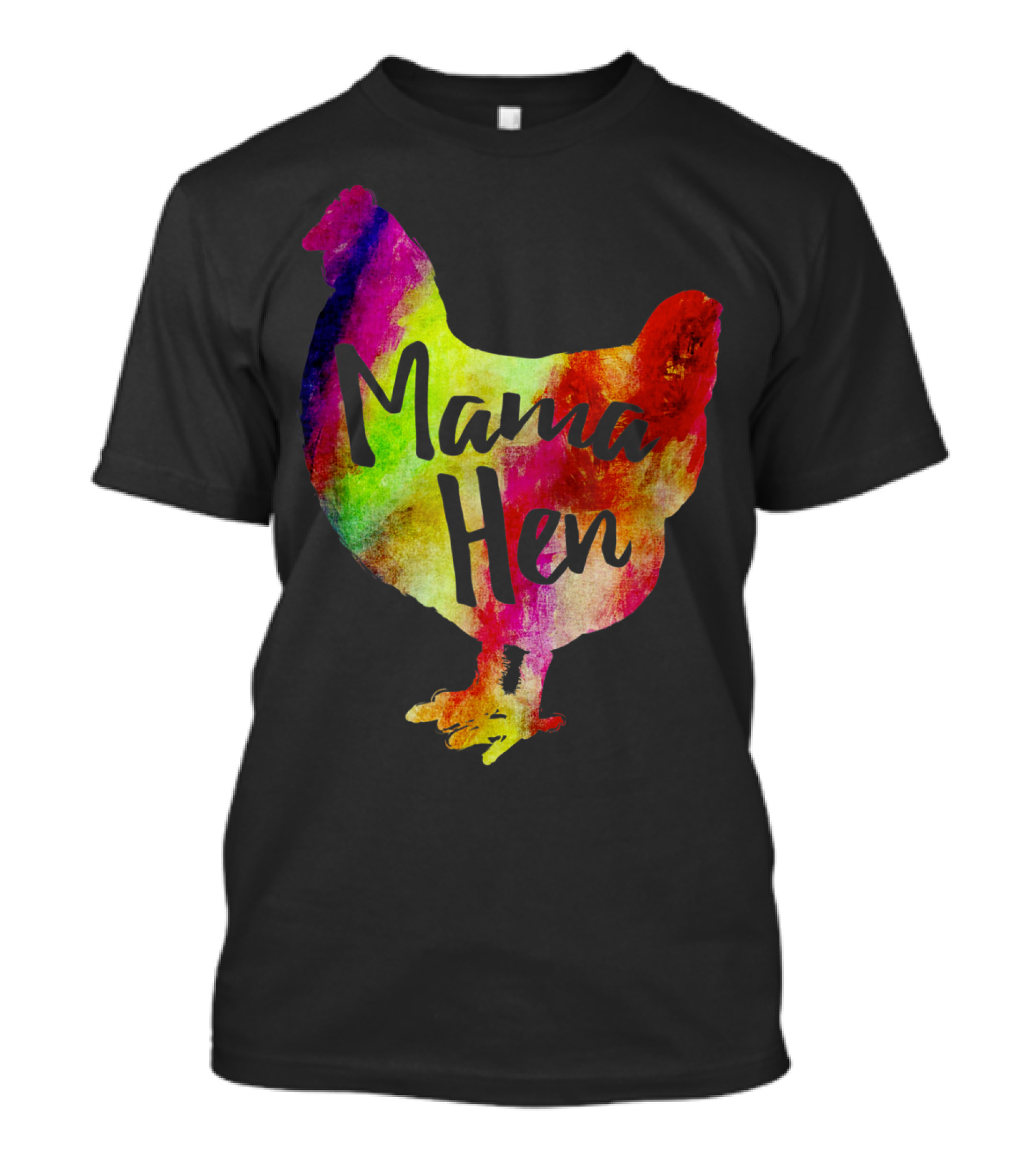 Mama Hen Colorful Chicken Farmer Mother T-Shirt