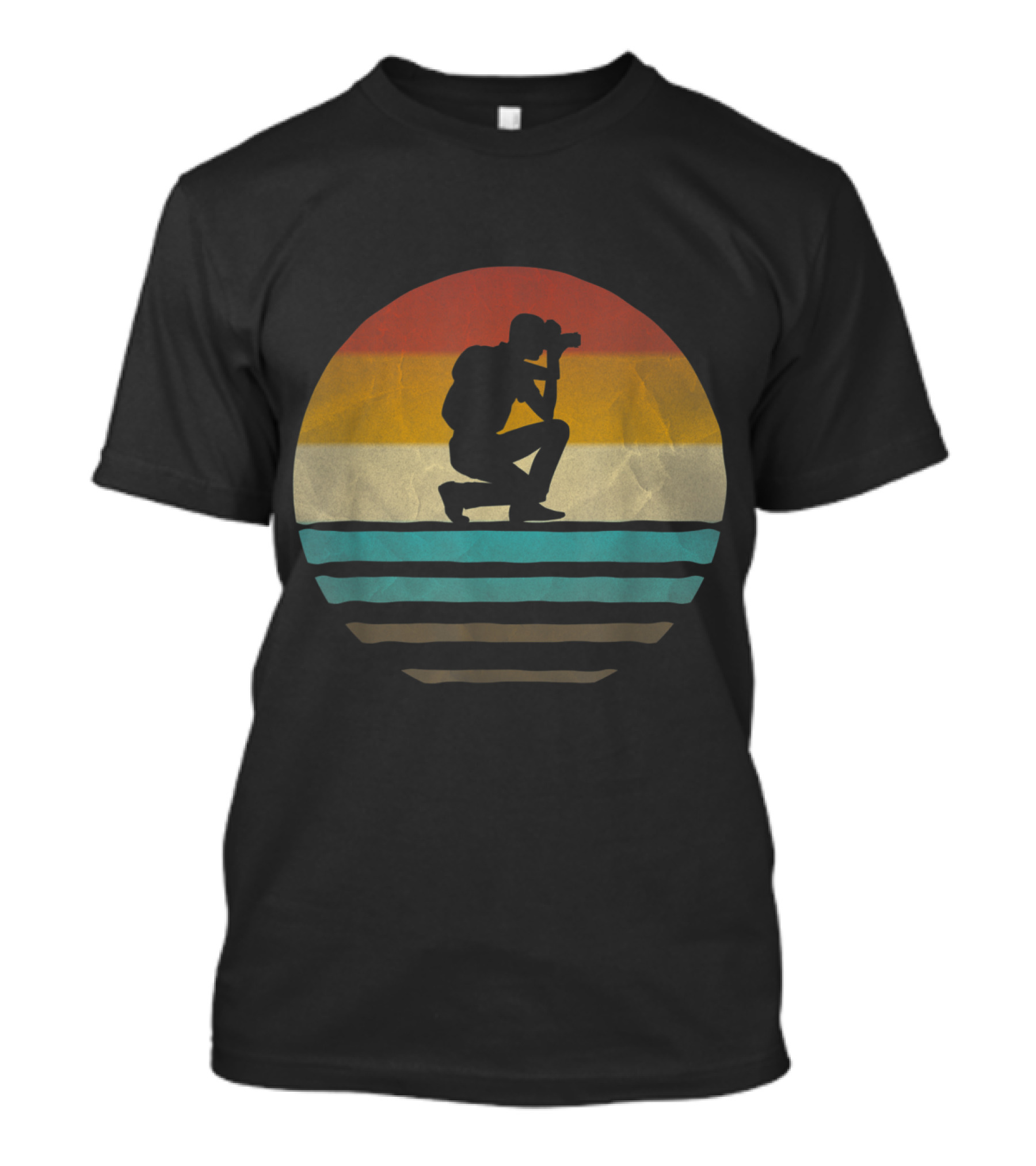 Retro Vintage Sunset Photographer T-Shirt