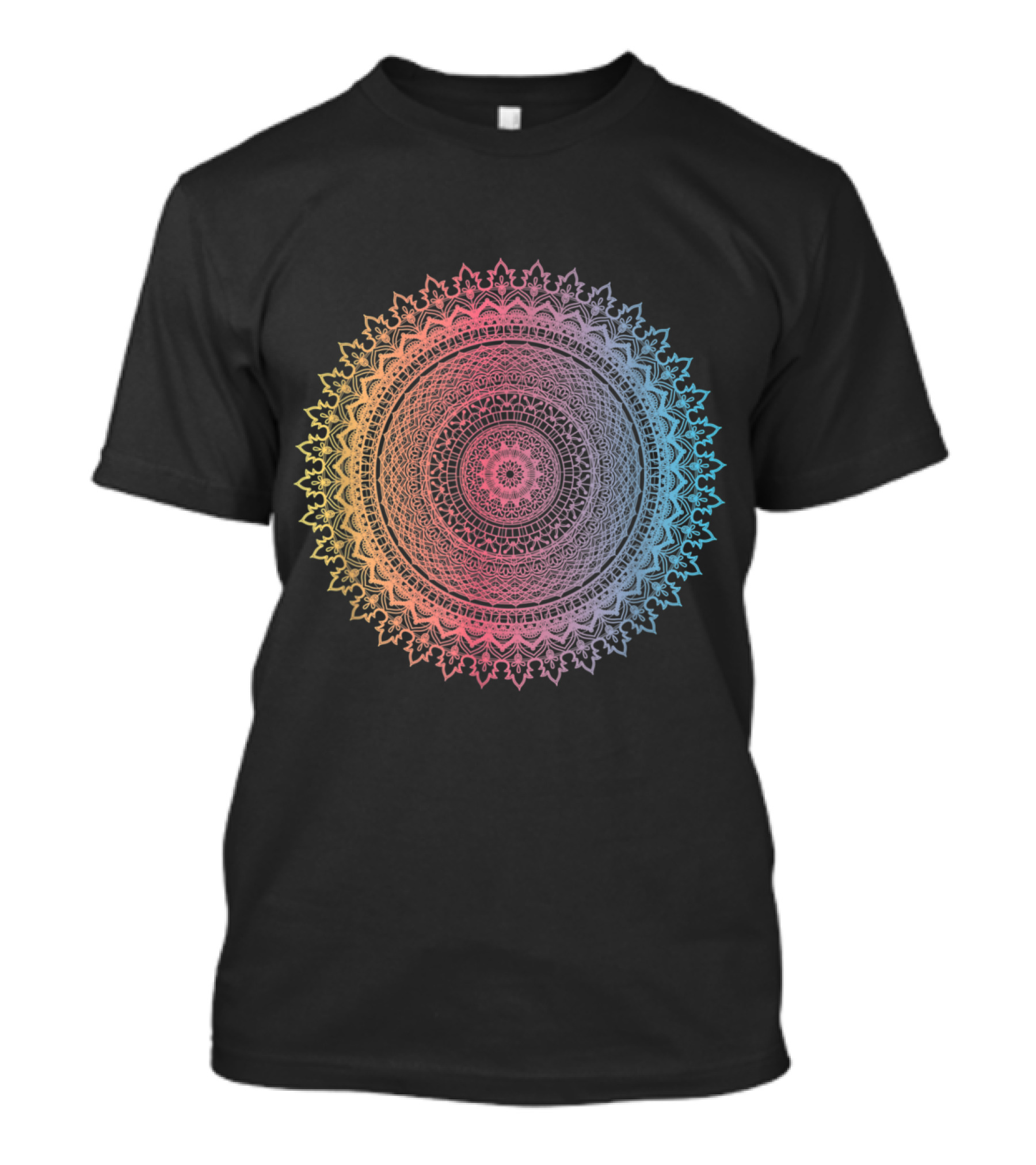 Mandala Spiritual Om Meditation Yoga T-Shirt