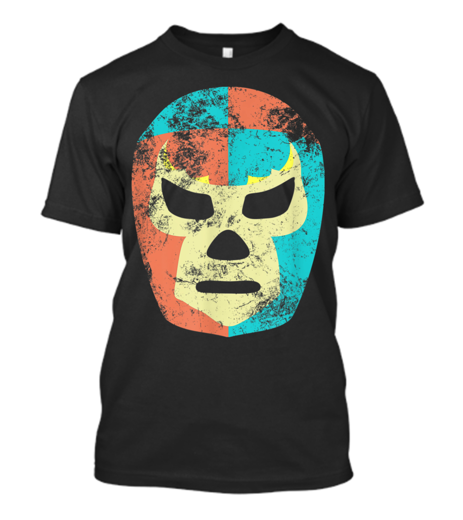 Retro Vintage Mexican Lucha Libre Wrestling Mask T-Shirt