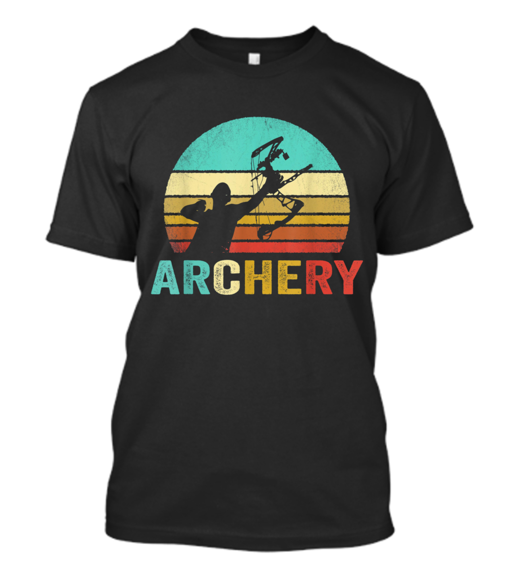 Vintage Archery Bow Sunset T-Shirt