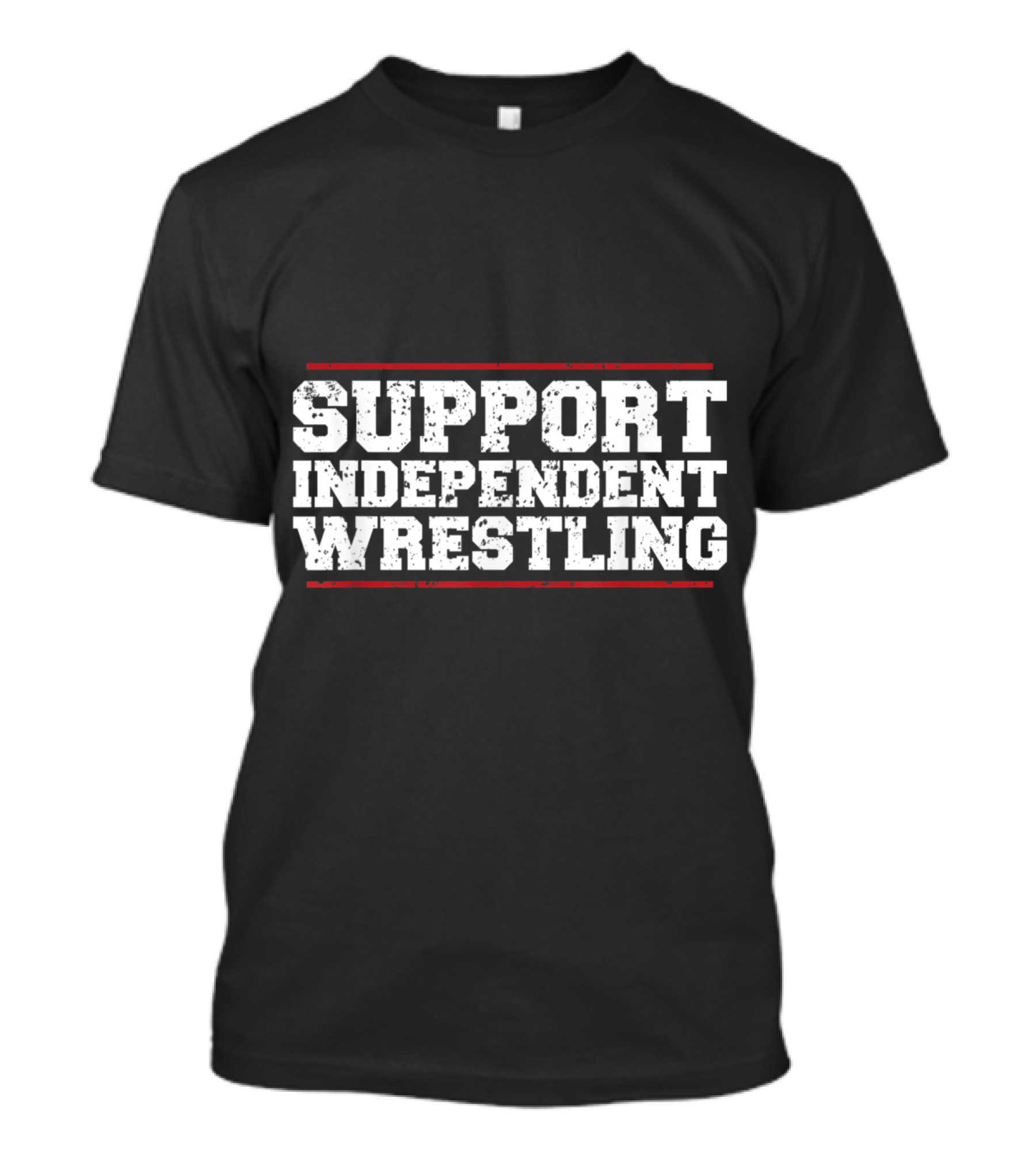 Support Independent Wrestling Bold Graffiti T-Shirt