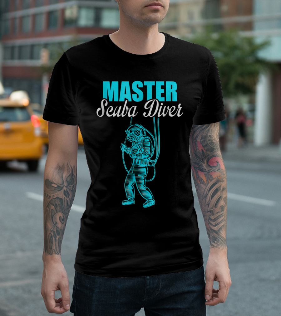 Master Scuba Diver Vintage Deep Sea Diving Suit T-Shirt