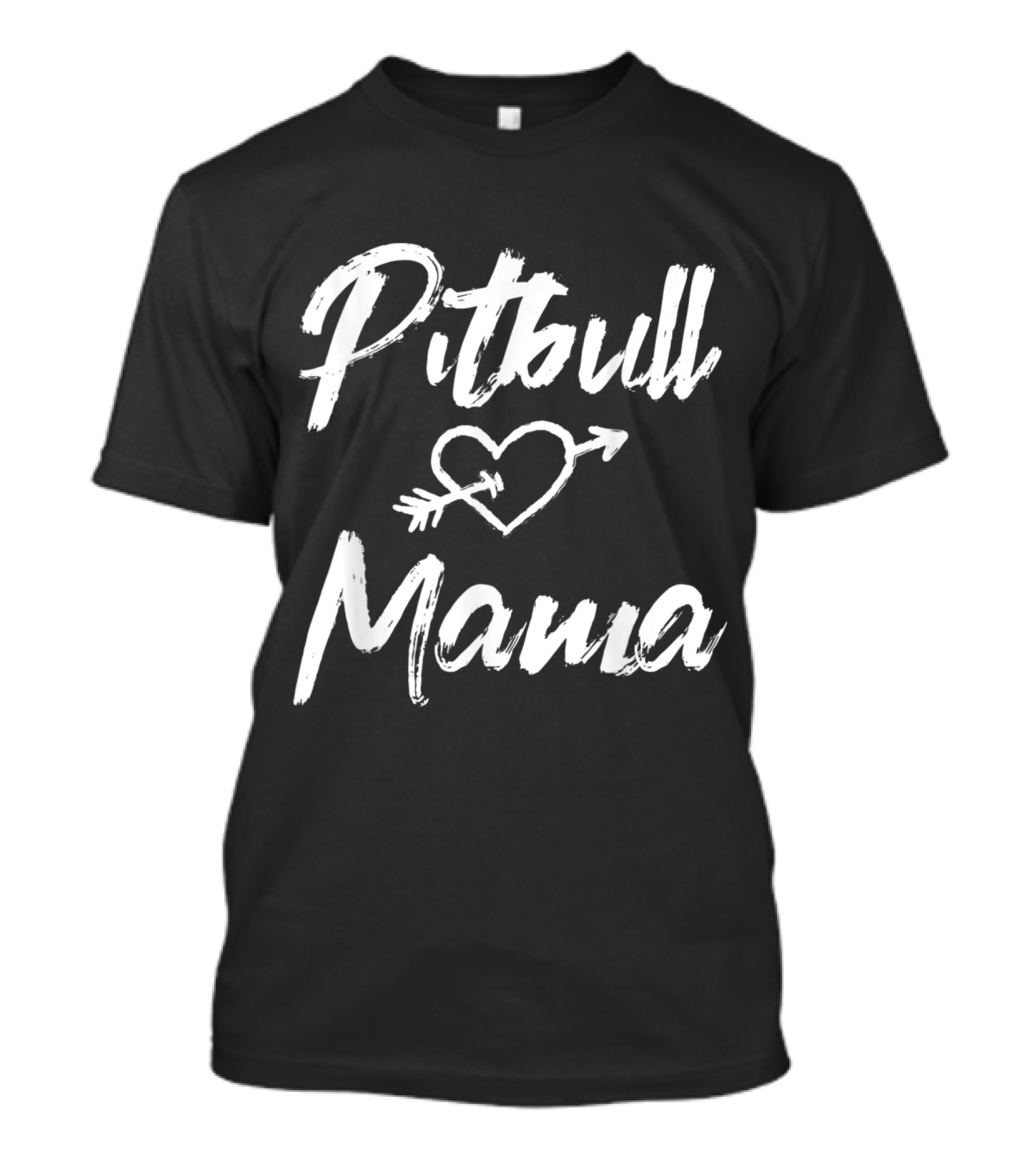 Pitbull Mama Heart Arrow T-Shirt