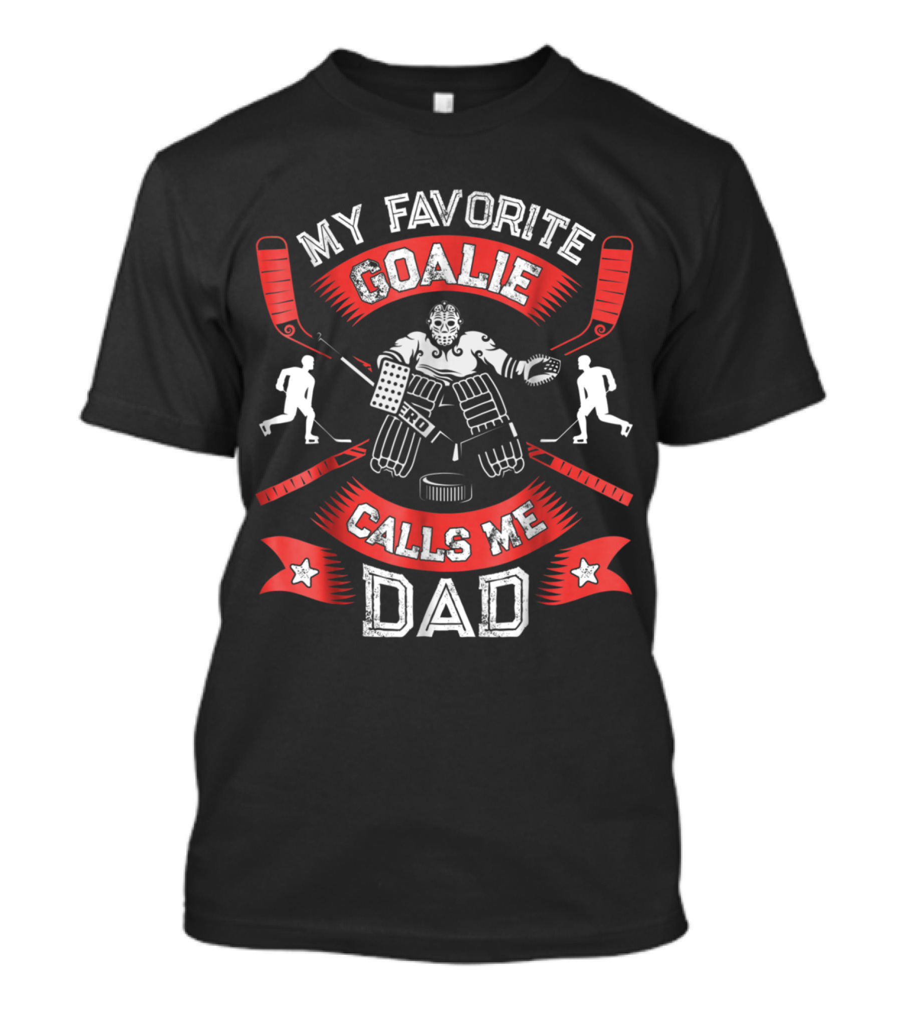 Favorite Hockey Goalie Dad Vintage Ice Hockey T-Shirt