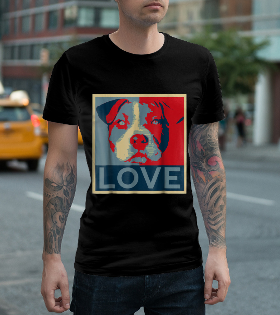 Pitbull Love Hope T-Shirt