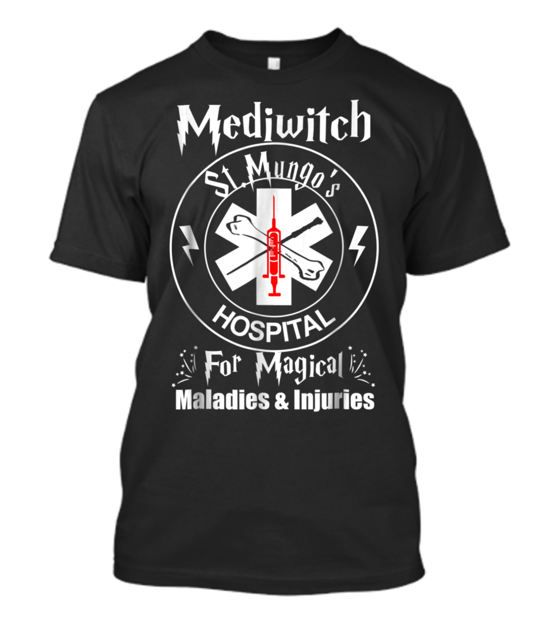 Mediwitch Staff St Mungo's Hospital For Magical Maladies And Injuries T-Shirt