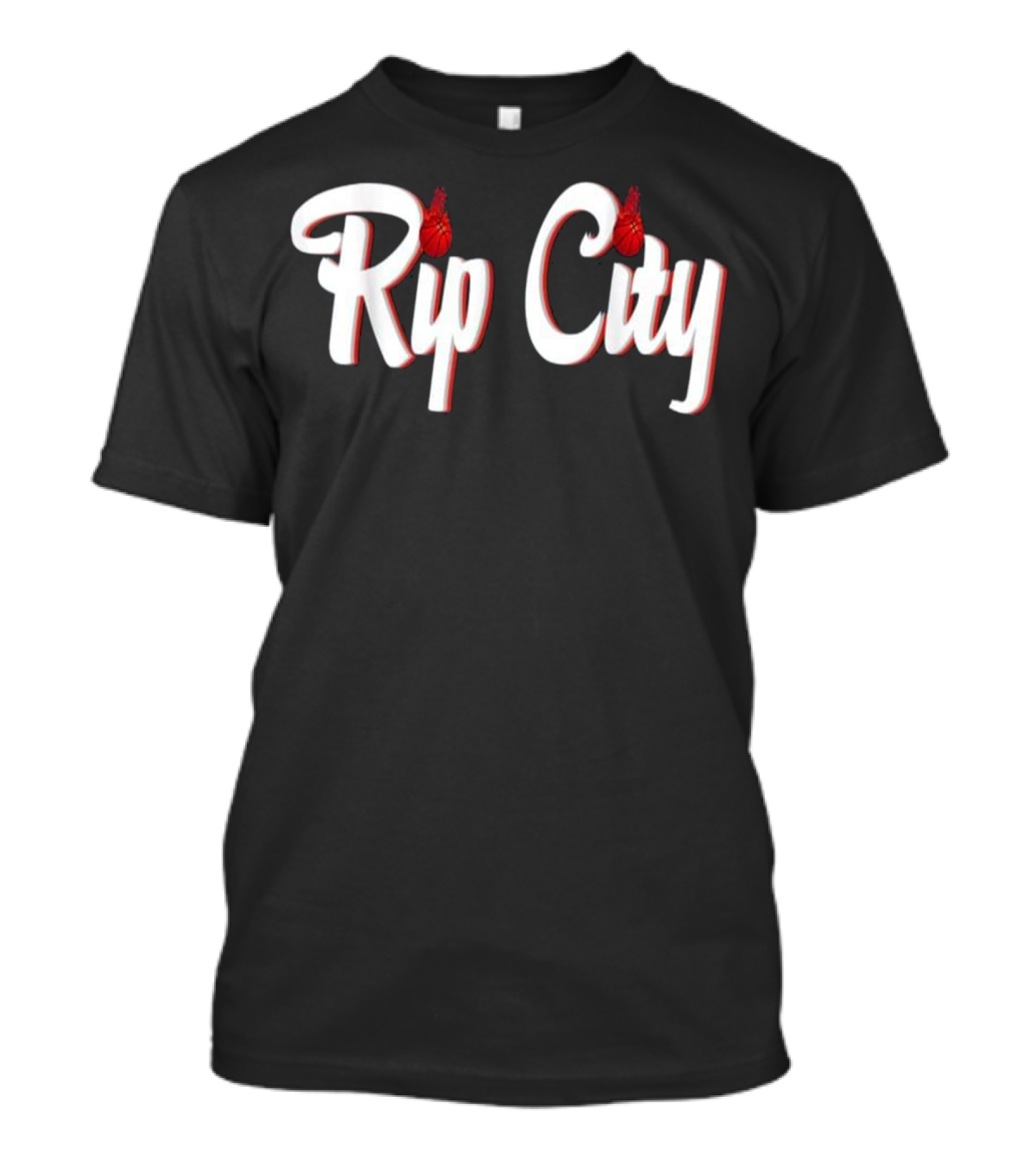 Rip City Basketball Heart T-Shirt