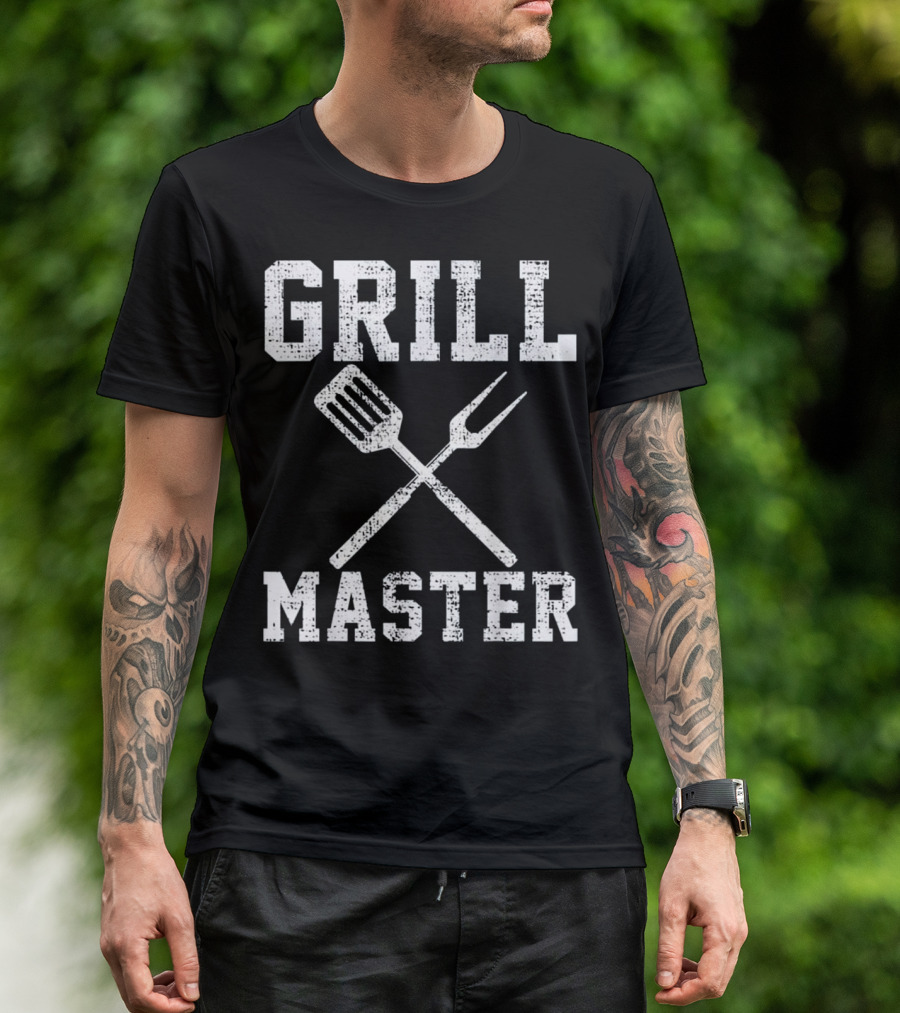 Grill Master BBQ Barbeque Grilling Grill Spatula Fork T-Shirt