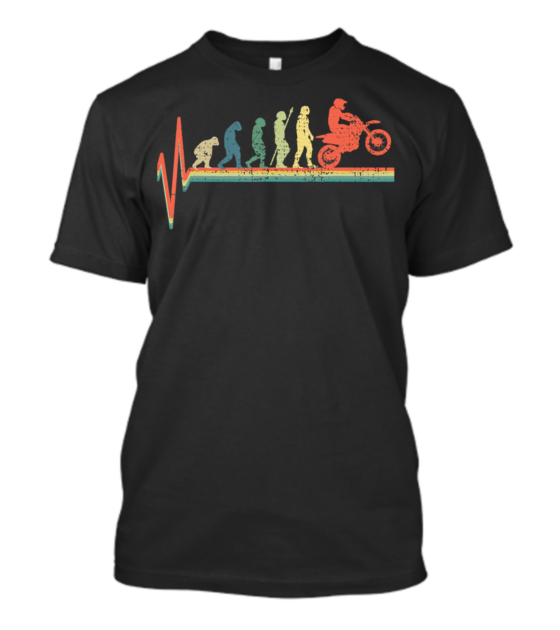 Evolution Of Motocross Dirt Bike Biker Stunt Journey T-Shirt