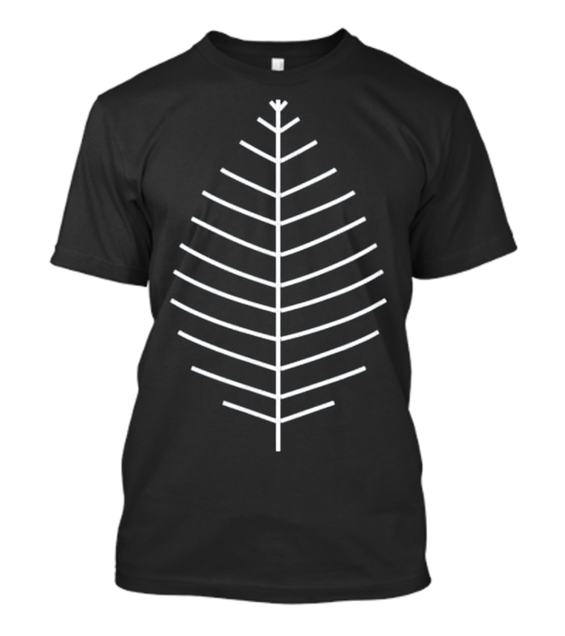 Minimalist Plant Icon On Dark Background Gardening Landscape T-Shirt