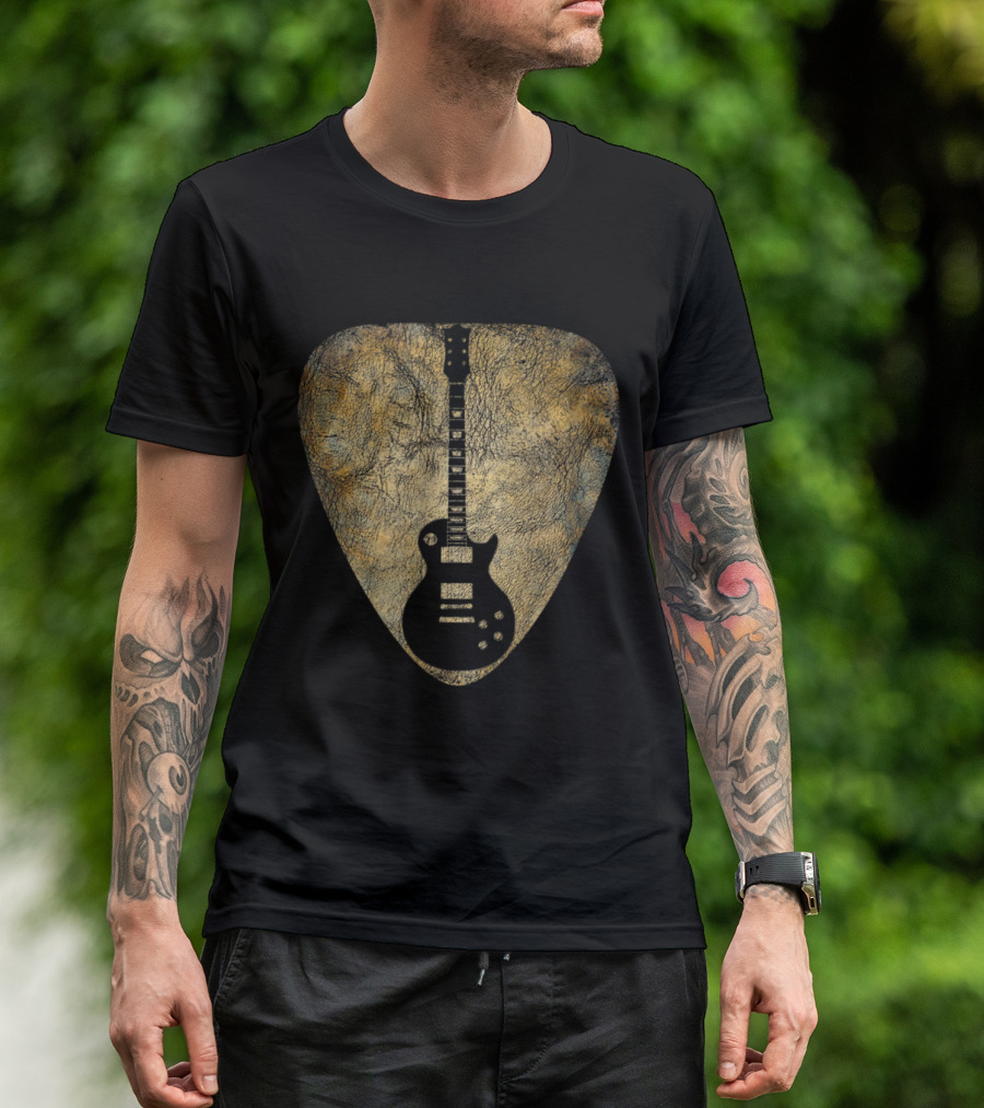 Vintage Guitar Pick Les Paul T-Shirt