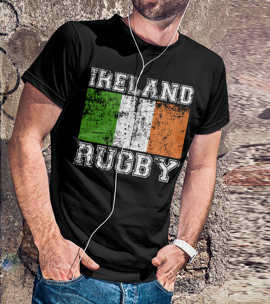 Ireland Rugby Vintage Flag T-Shirt