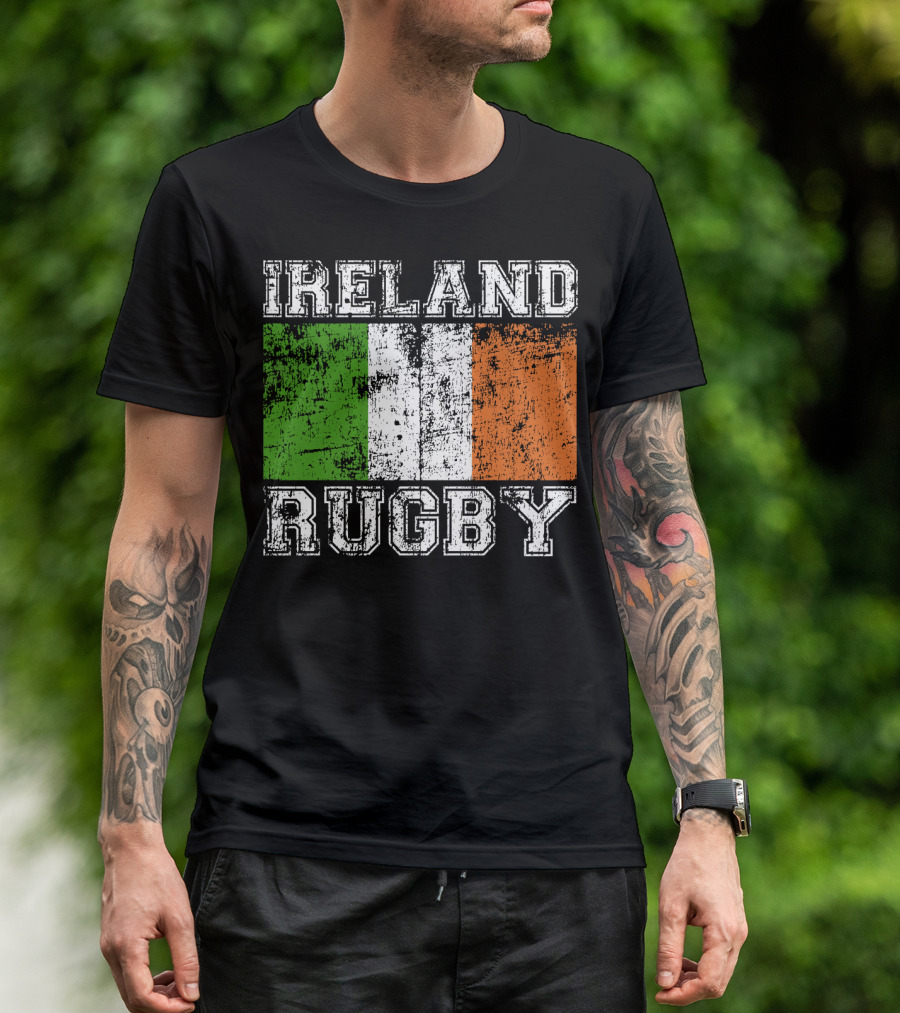 Ireland Rugby Vintage Flag T-Shirt