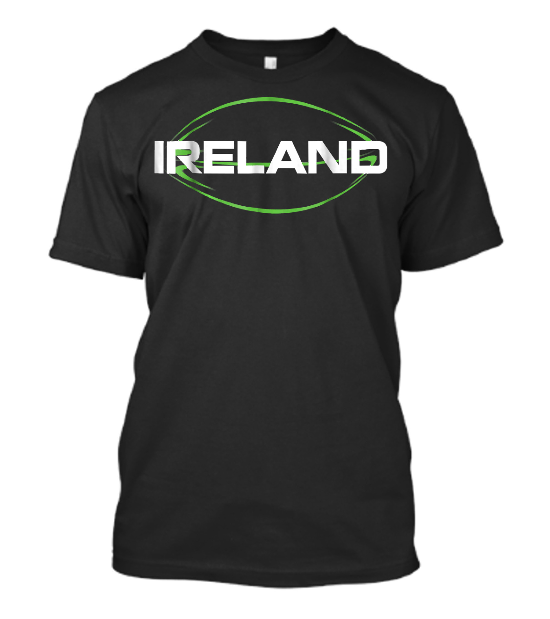 Ireland Rugby Union Green Oval Emblem T-Shirt