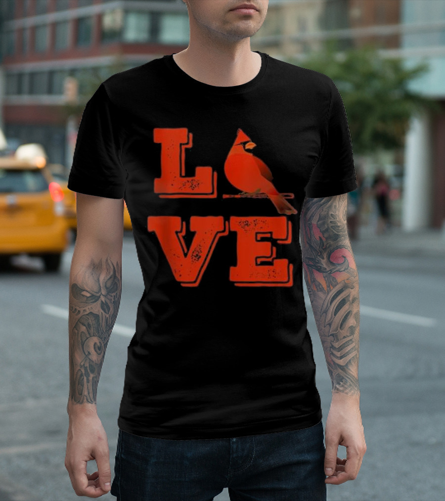 Love St. Louis Missouri Cardinal Baseball Classic T-Shirt