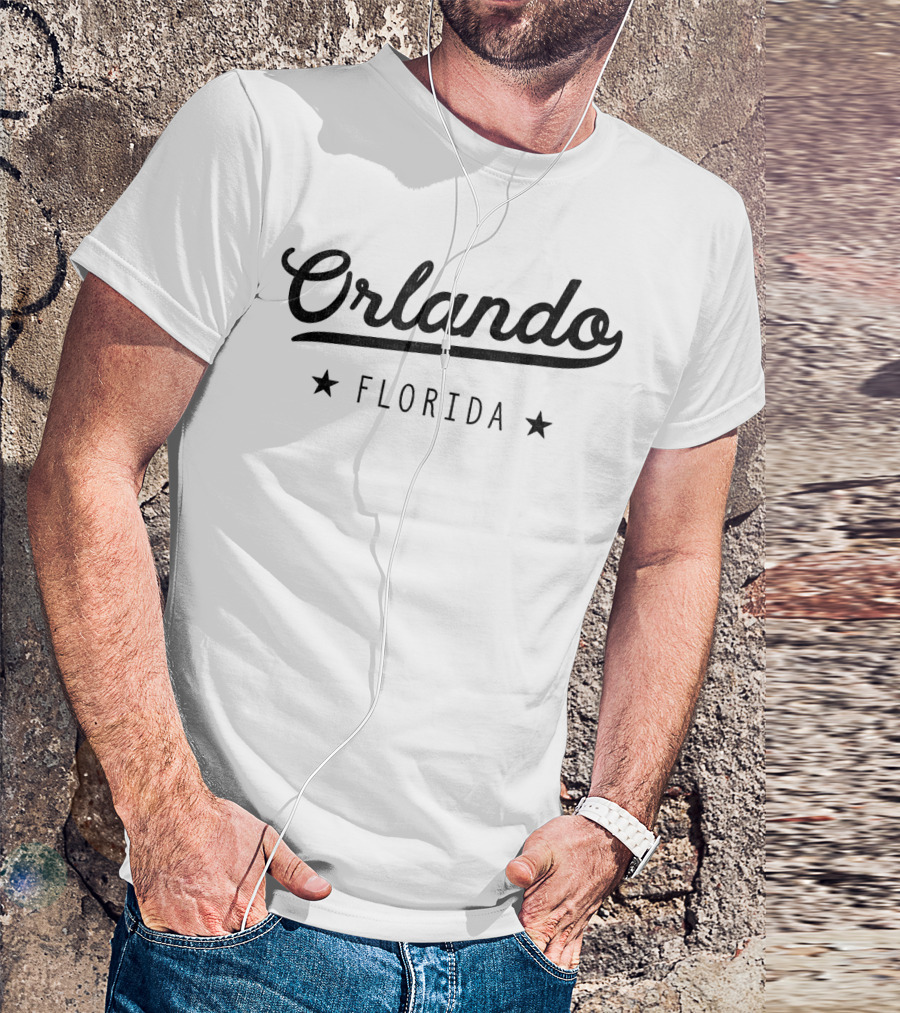 Orlando Florida Classic Vintage Style With Stars T-Shirt