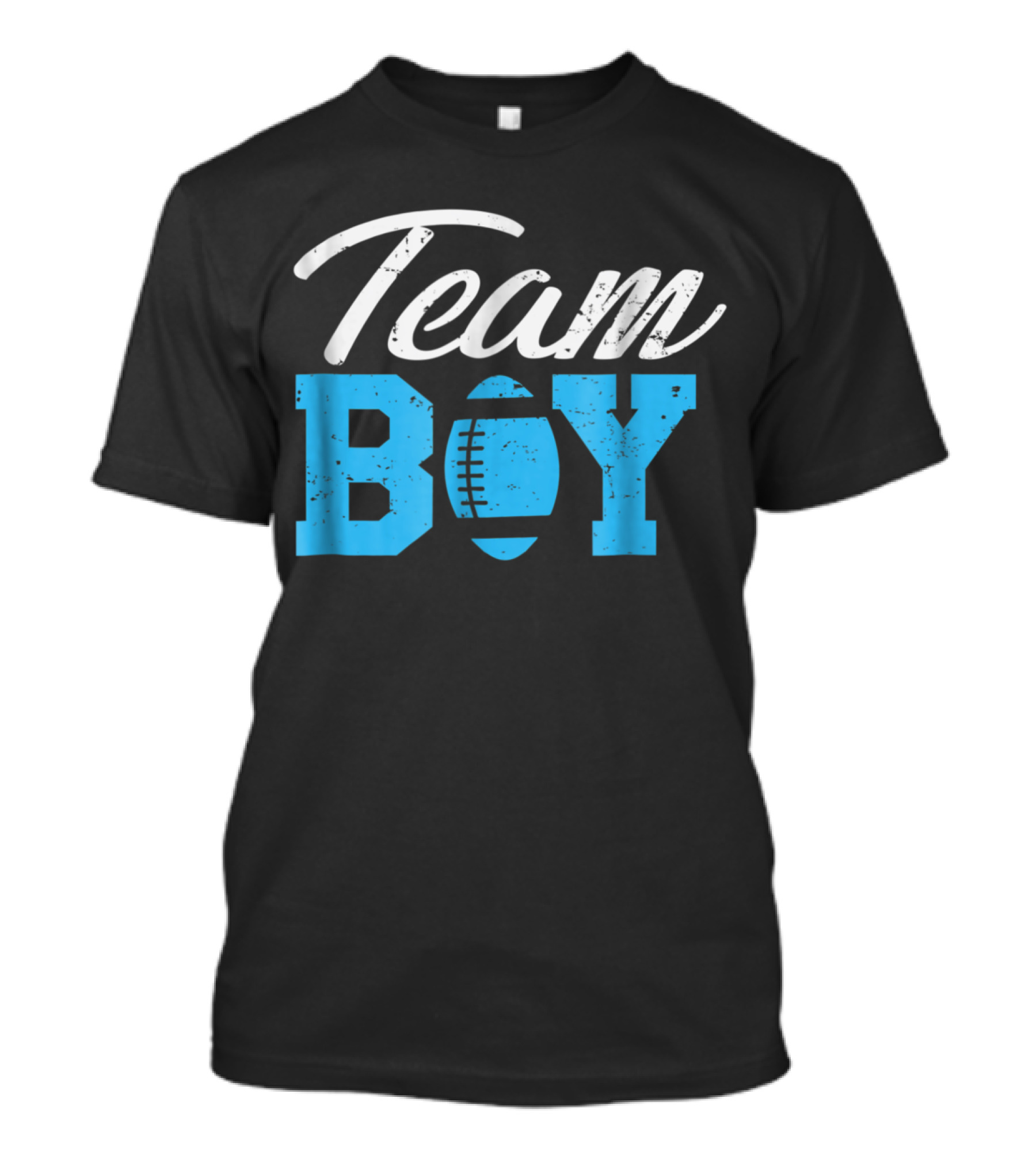 Team Boy Gender Reveal Football T-Shirt