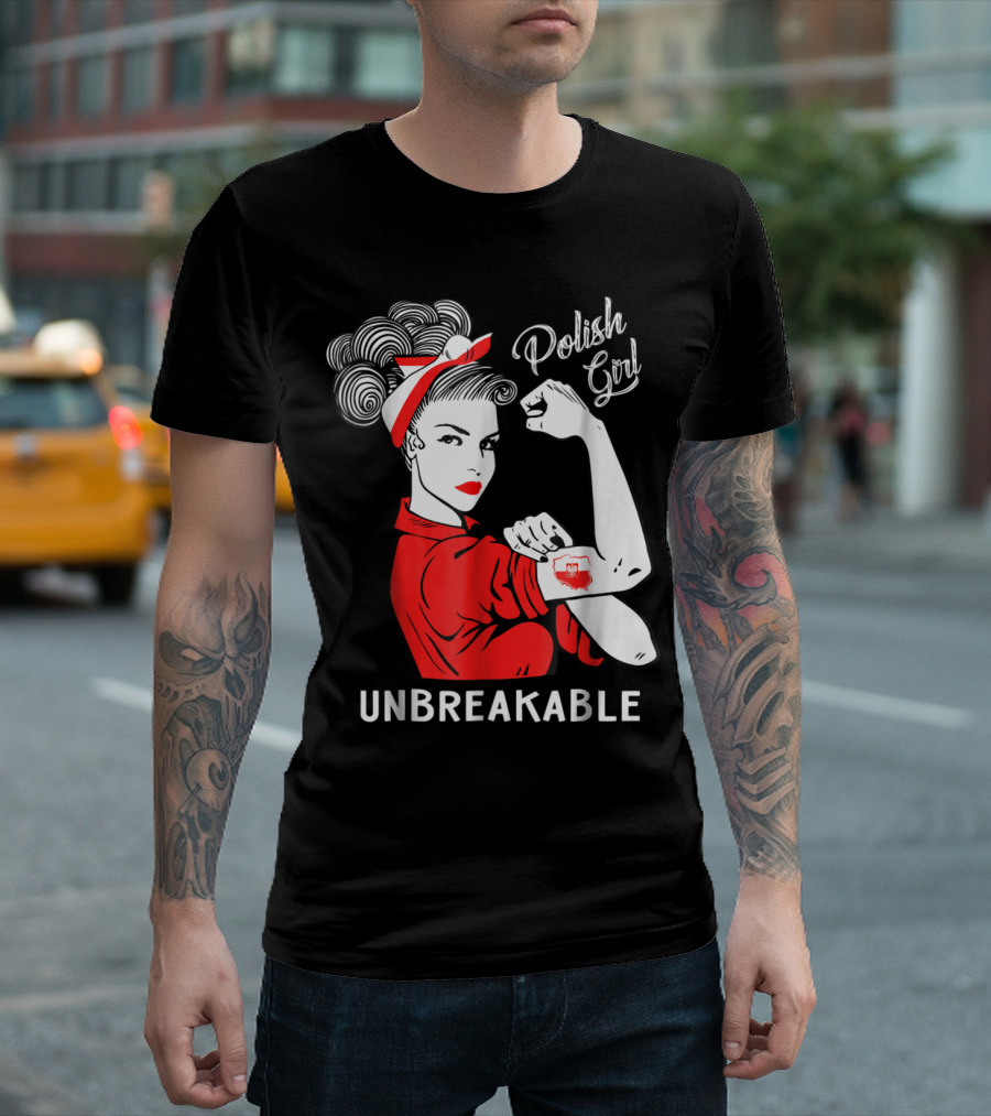 Polish Girl Unbreakable Heritage Strong Arm T-Shirt