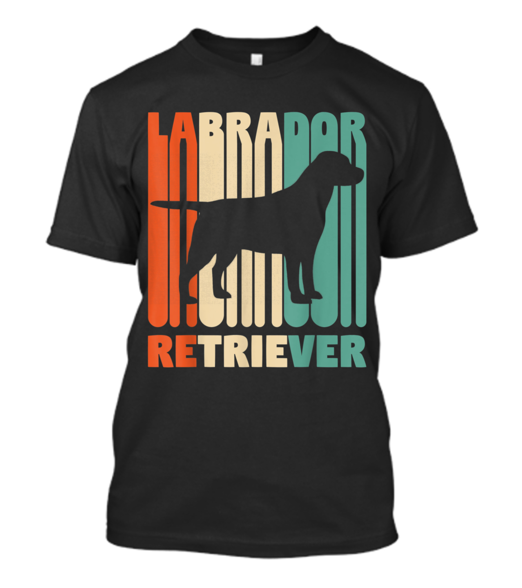 Vintage Labrador Retriever Silhouette Retro T-Shirt
