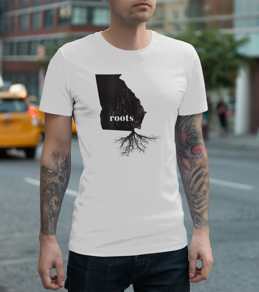 Georgia Map Roots Home State Connection T-Shirt