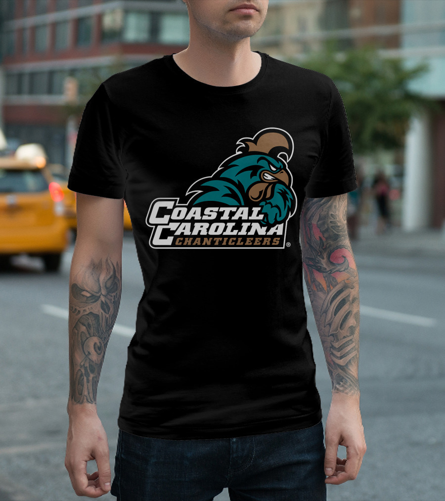 Coastal Carolina Chanticleers Logo Bold Mascot T-Shirt