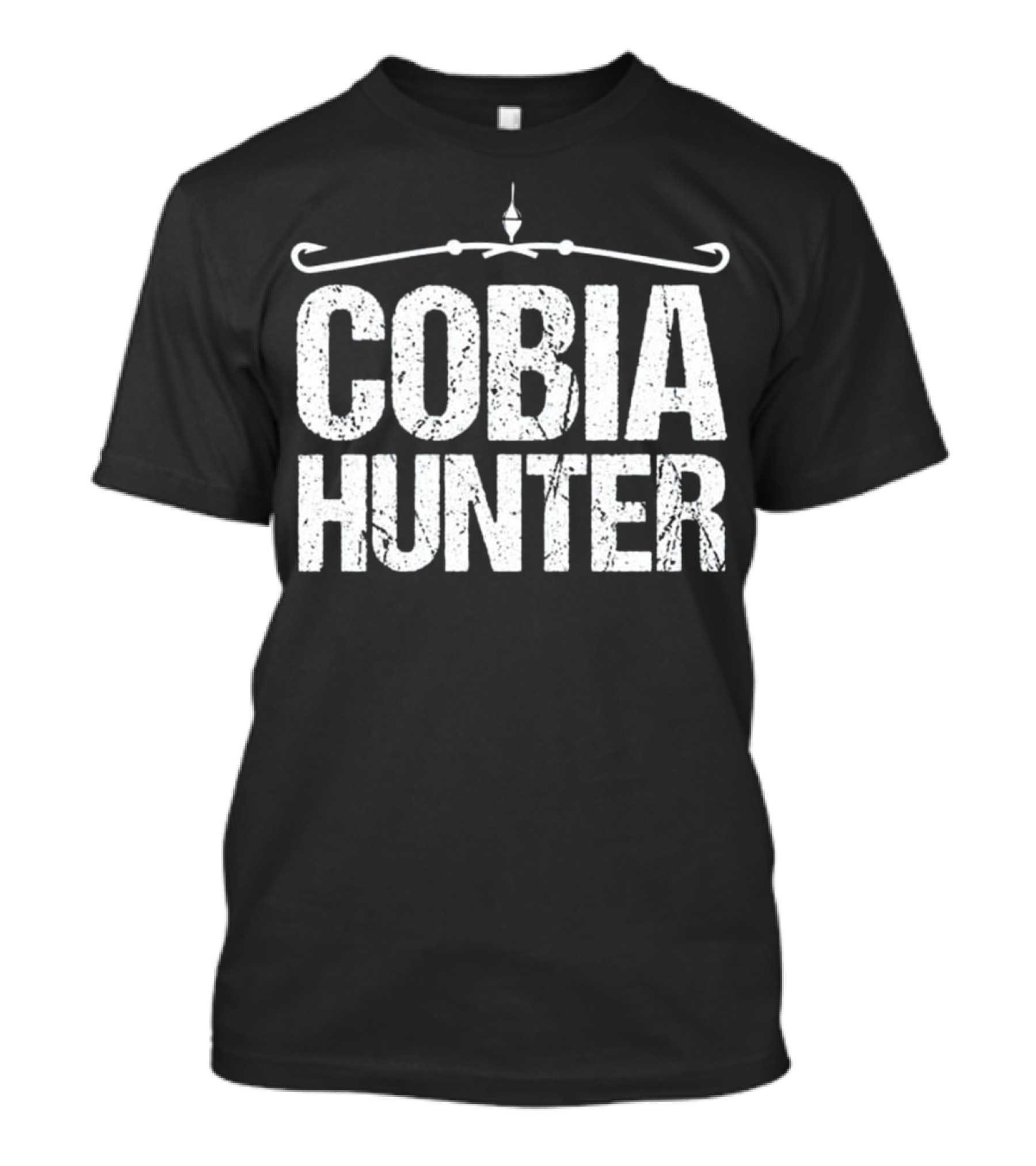 Cobia Hunter Fishing Enthusiast Rod And Hook T-Shirt