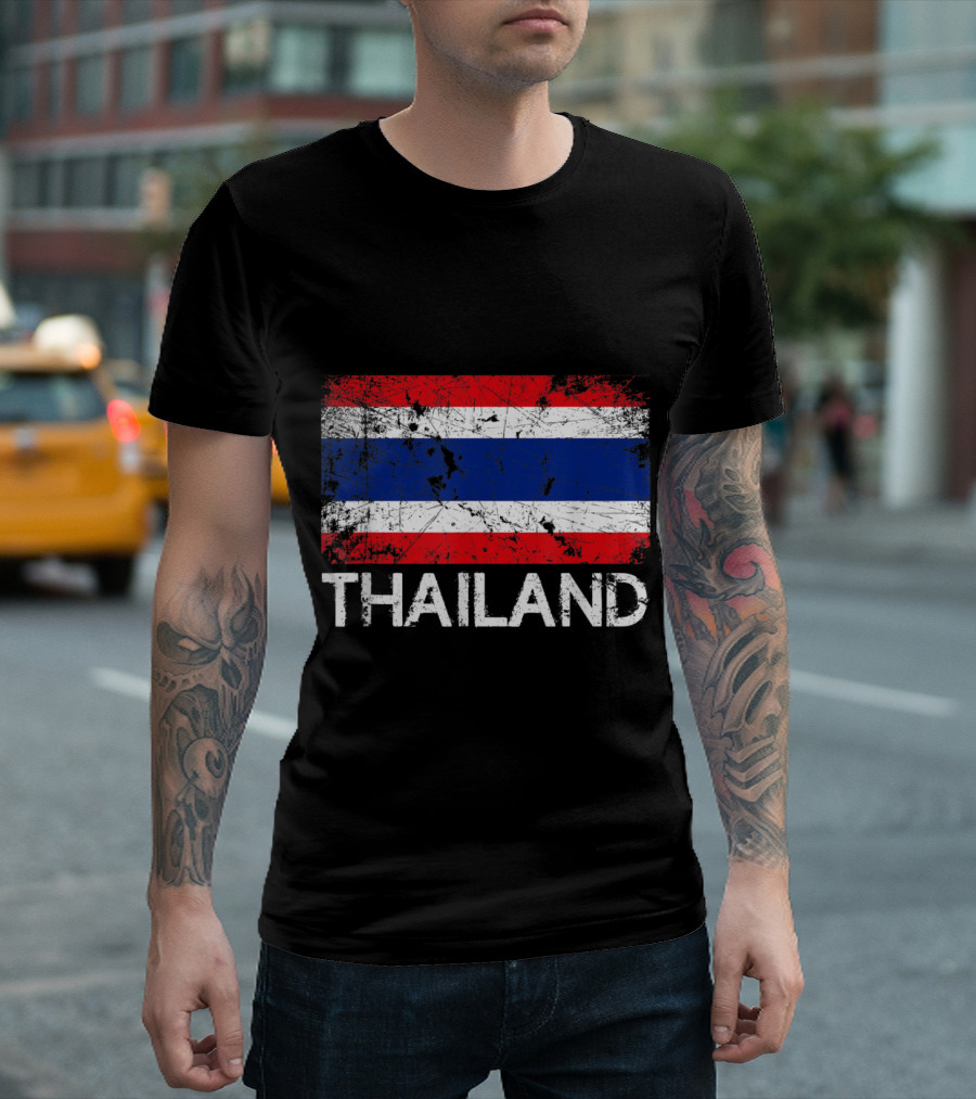 Thailand Distressed Flag T-Shirt