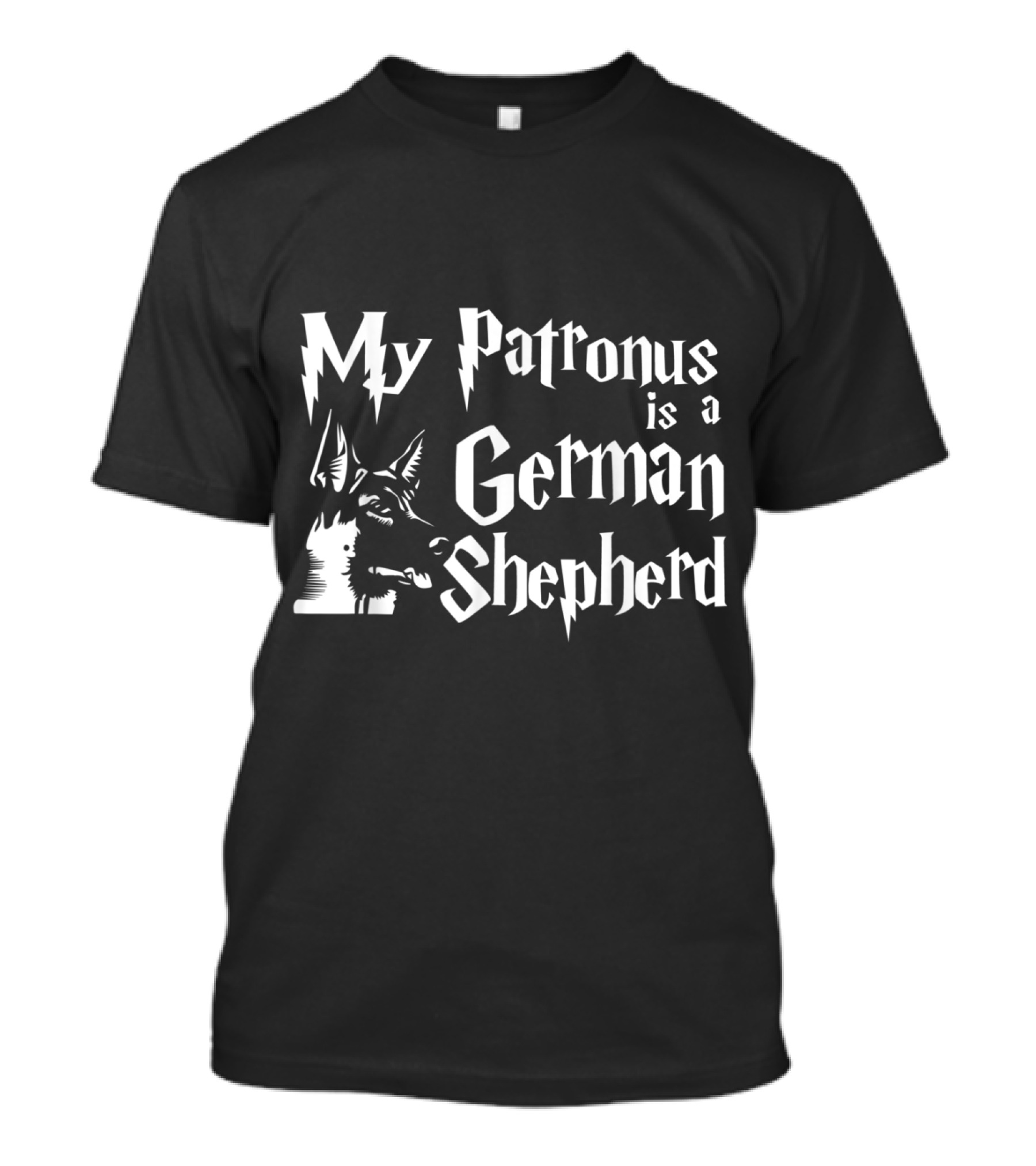 My Patronus Is A German Shepherd Wizardry-Inspired Canine Spirit T-Shirt