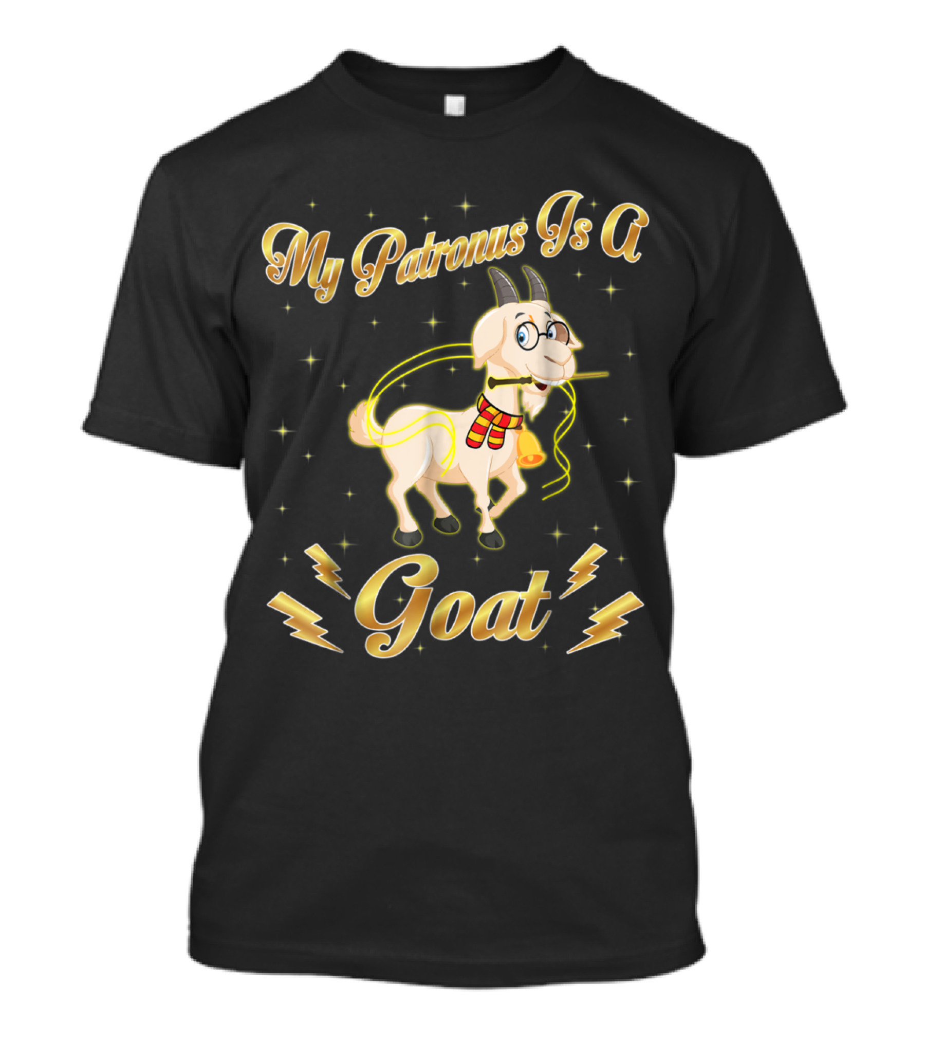 My Patronus Is A Goat Wizardry Fun With Magical Animal Elements T-Shirt