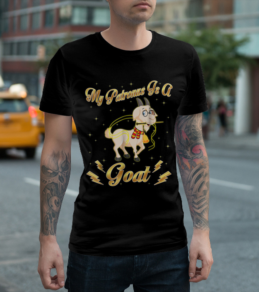 My Patronus Is A Goat Wizardry Fun With Magical Animal Elements T-Shirt
