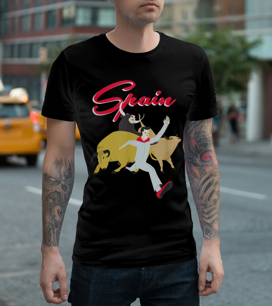 Spain Running Of The Bulls Pamplona T-Shirt