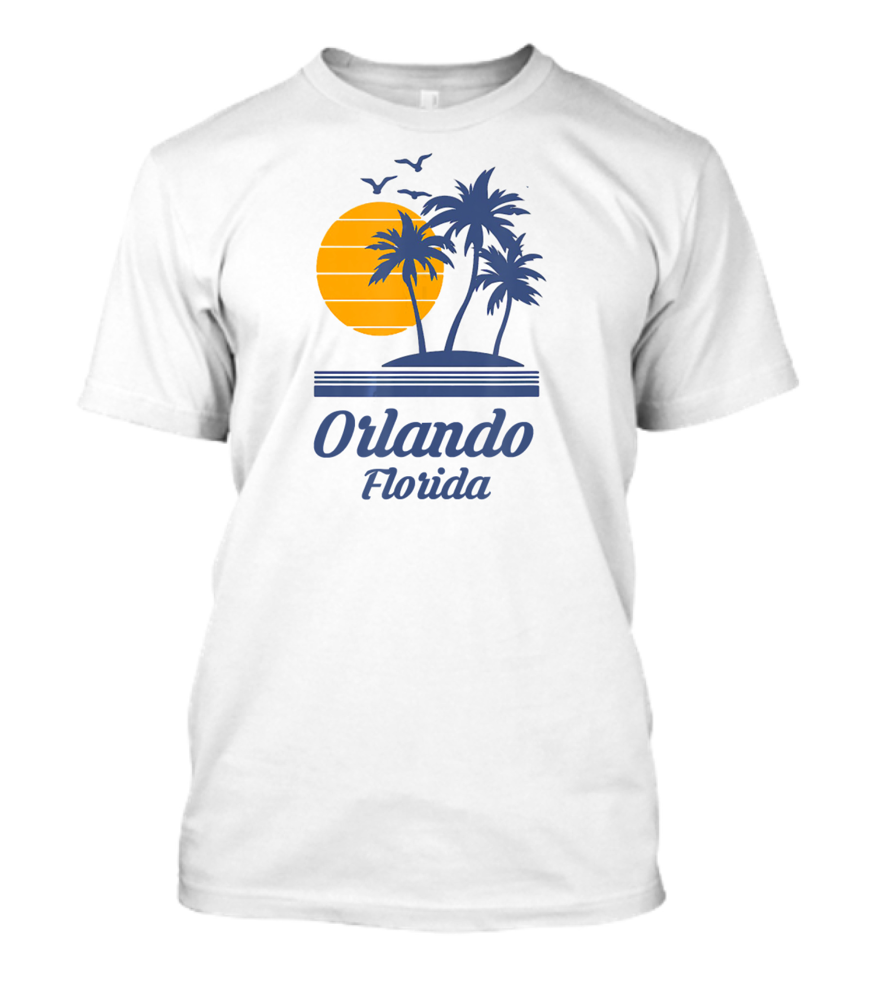 Orlando Florida Sunset Beach Palm Trees Souvenir T-Shirt