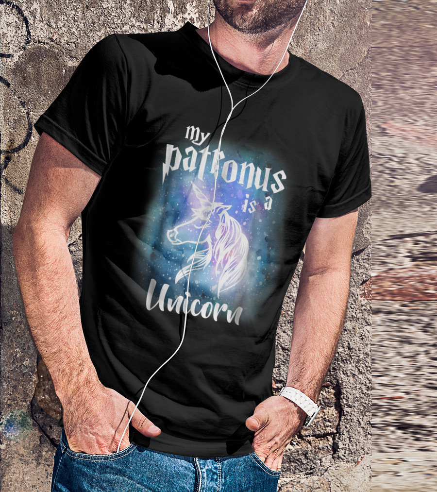 My Patronus Is A Unicorn Funny Cute Horse T-Shirt