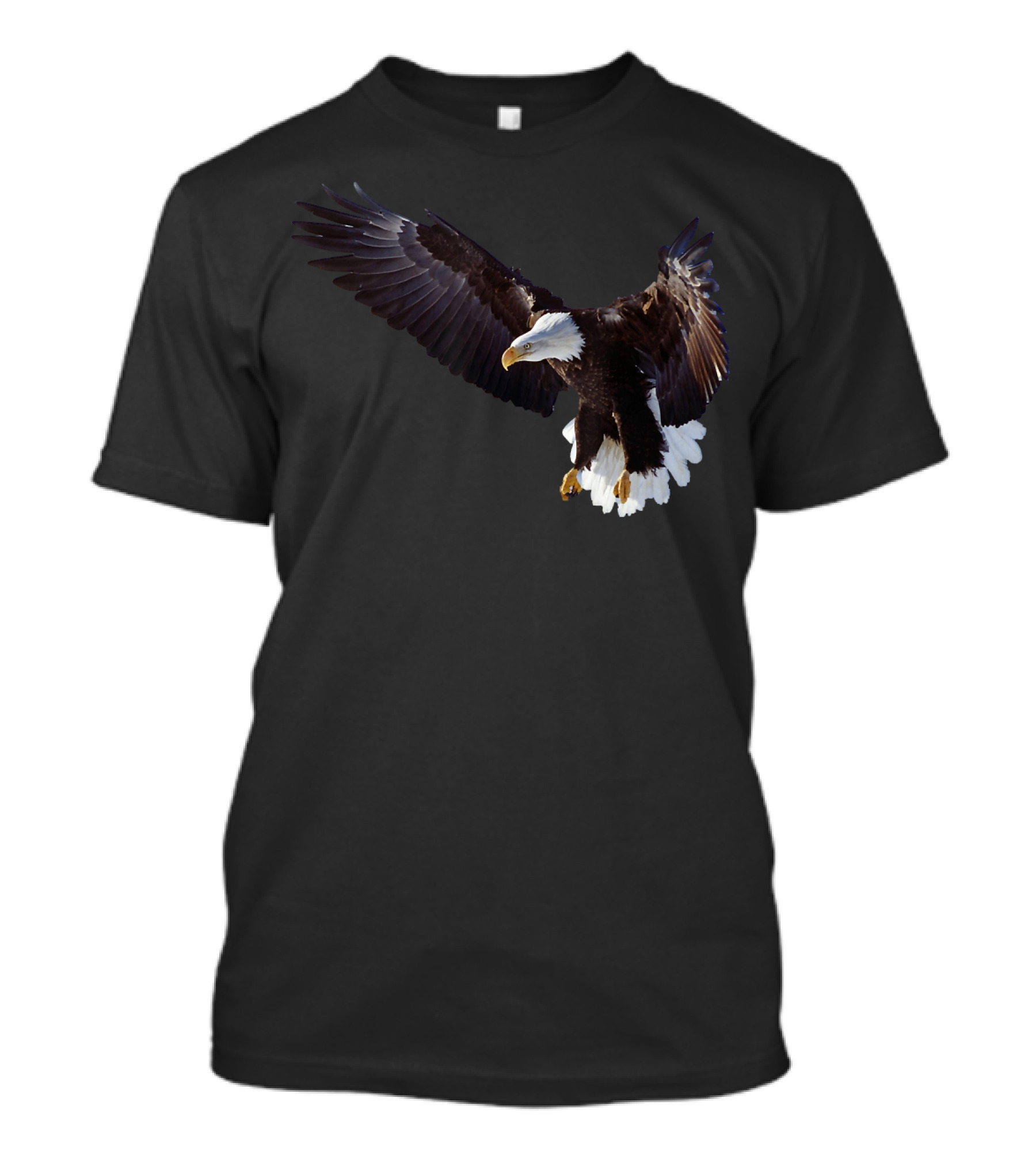 Lovely American Bald Eagle In Flight Iconic Wildlife Image T-Shirt