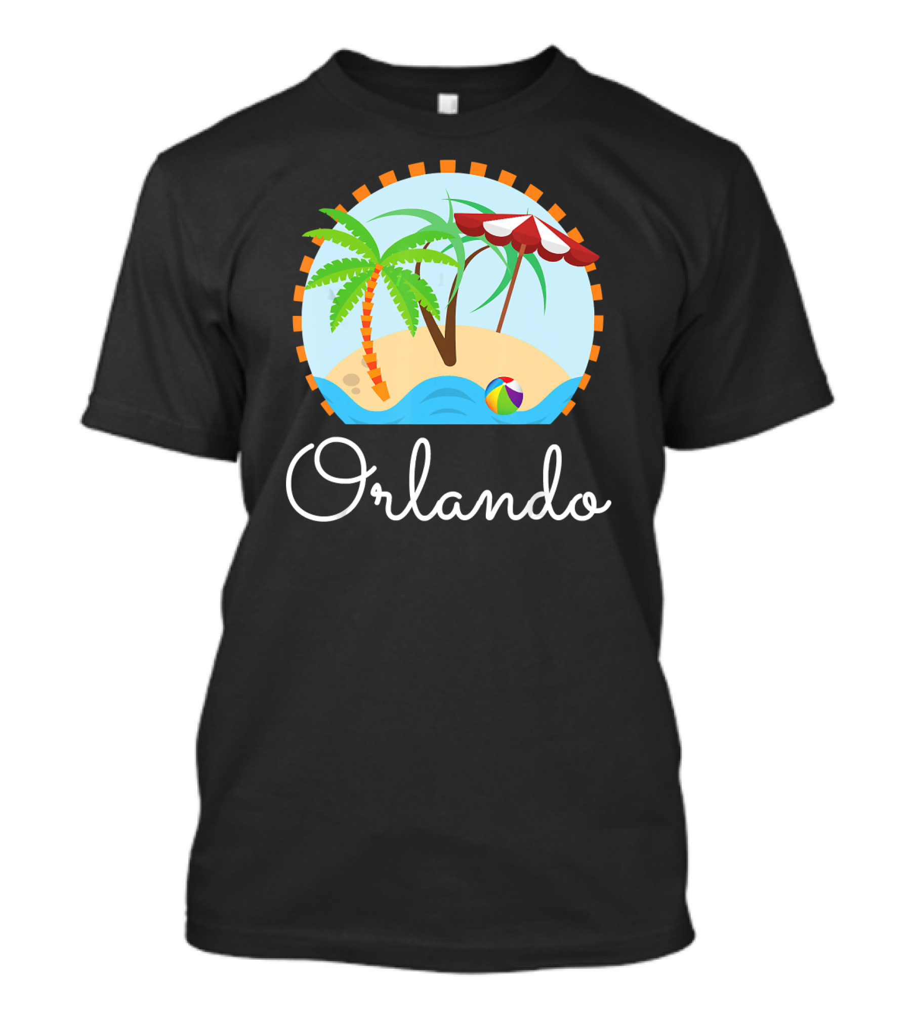 Orlando Florida Family Vacation Beach Scene T-Shirt