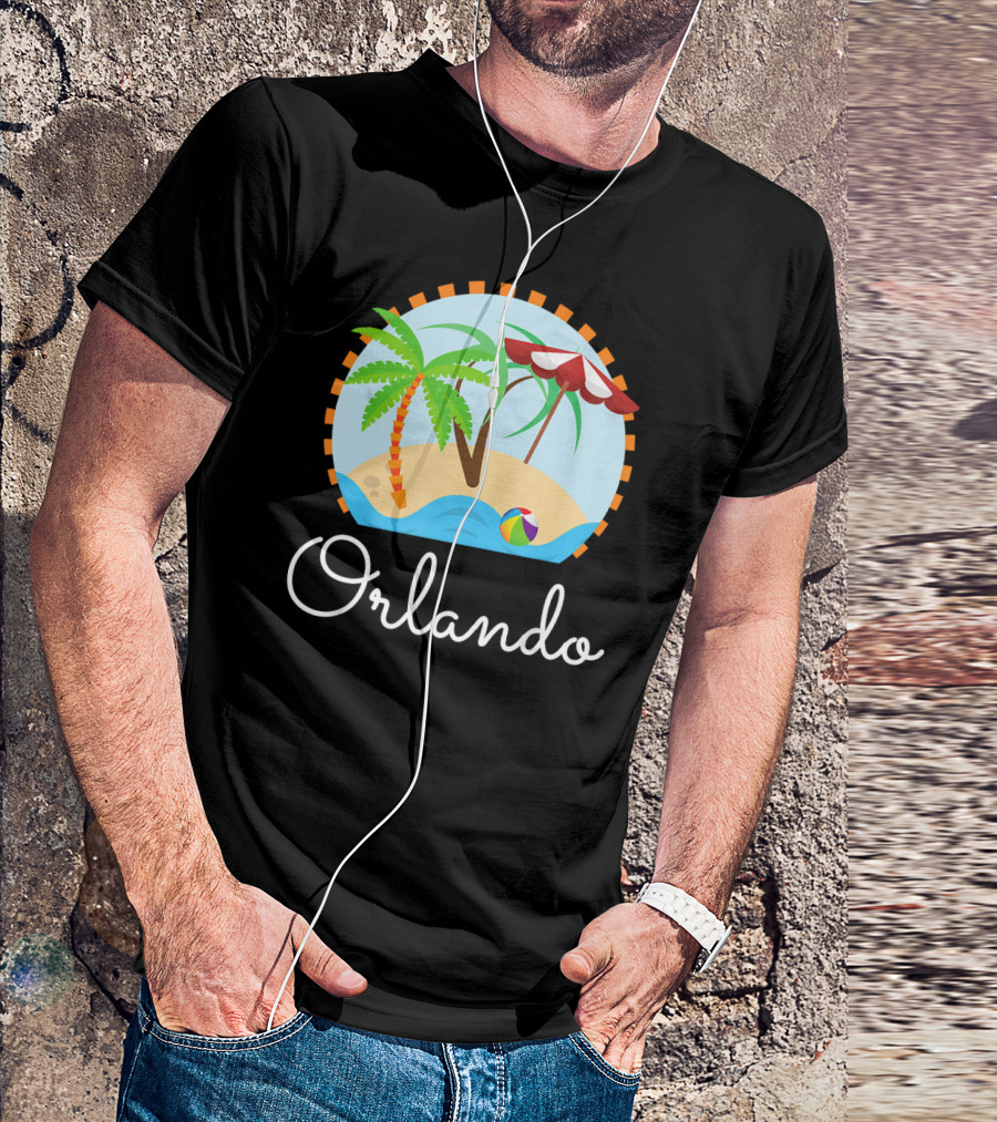 Orlando Florida Family Vacation Beach Scene T-Shirt