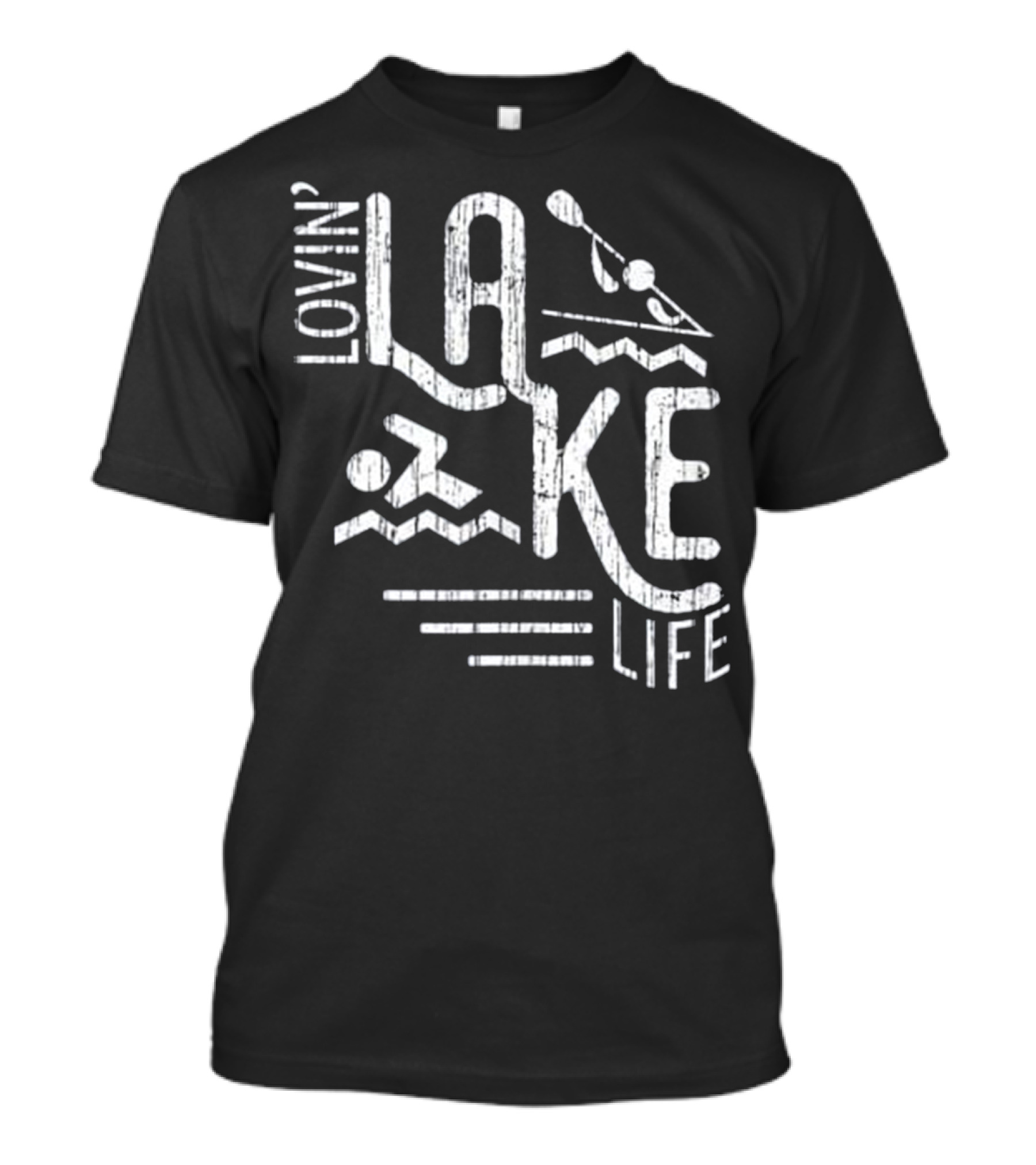 Lovin' Lake Life Boating Sailing Swimming Fun T-Shirt