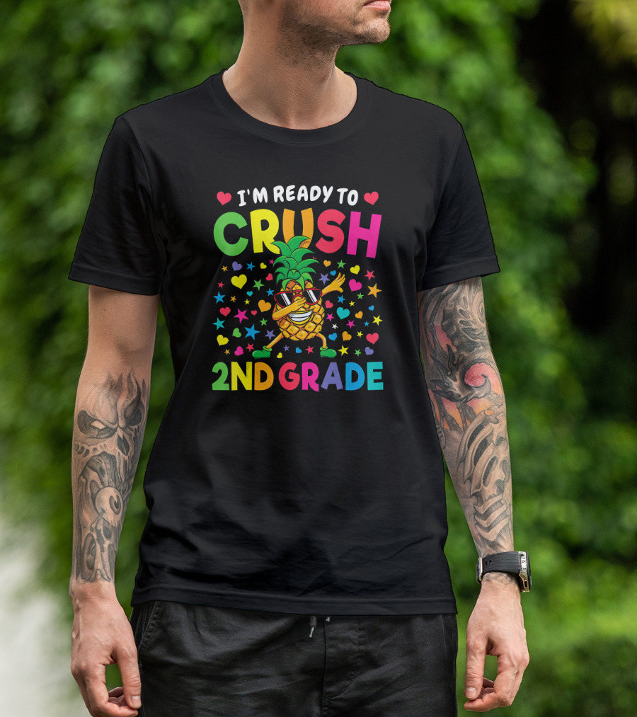 I'm Ready To Crush 2nd Grade Dabbing Pineapple T-Shirt